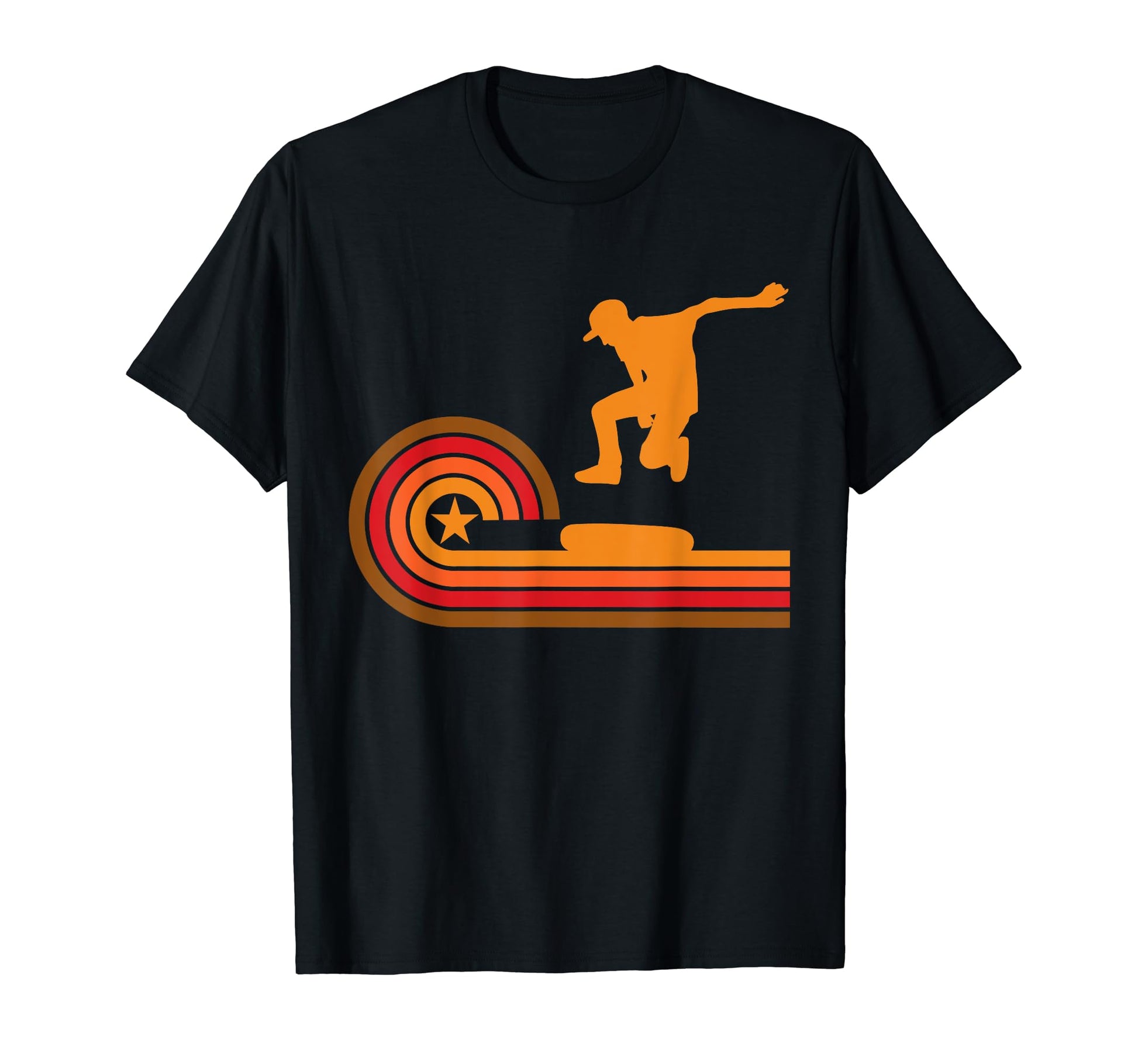 1970S Skateboarder Silhouette T-Shirt - Streetwear Style for Adults - T-Shirt, Sweatshirt, Hoodie