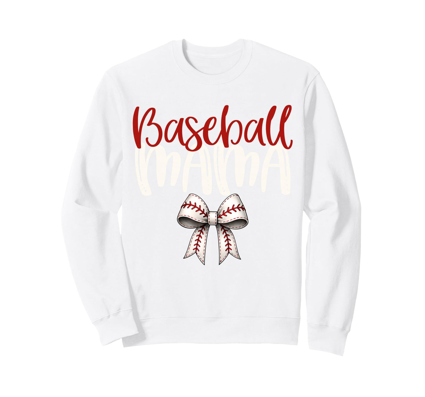 Baseball Mama Coquette Bow Game Day Sweatshirt - Fun Novelty Design Unisex - T-Shirt, Sweatshirt, Hoodie