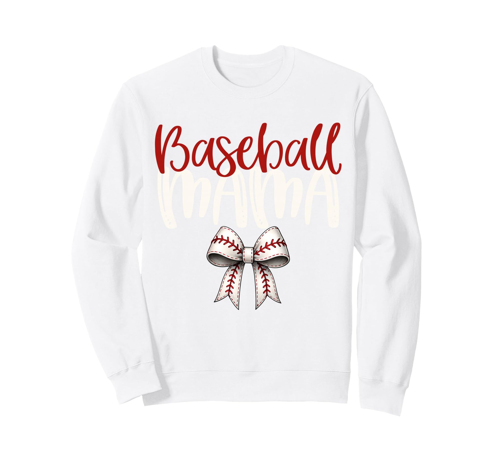 Baseball Mama Coquette Bow Game Day Sweatshirt - Fun Novelty Design Unisex - T-Shirt, Sweatshirt, Hoodie
