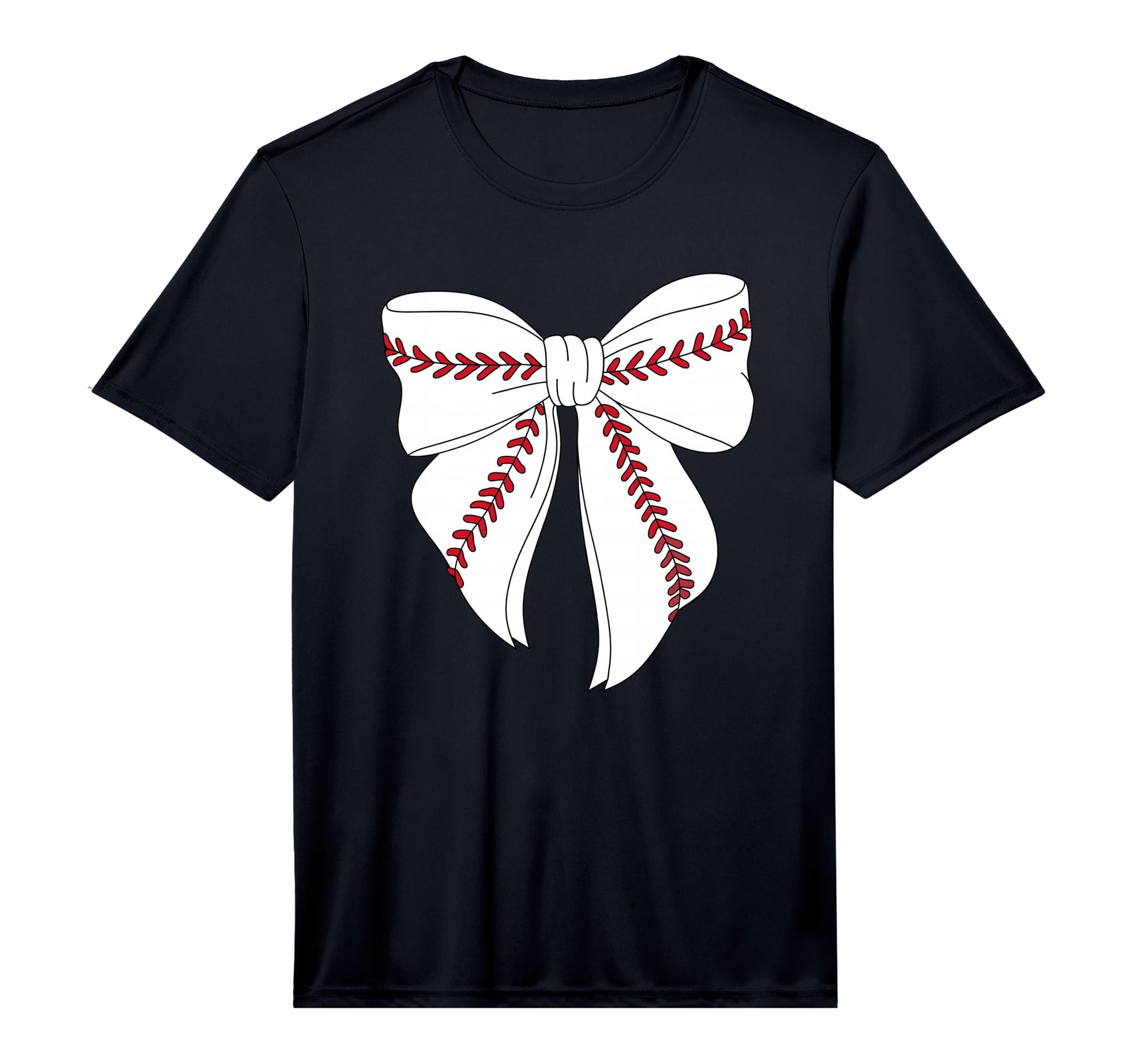 Baseball Coquette Bow Baseball Mom Mama T-Shirt - Aesthetic Graphic Unisex - T-Shirt, Sweatshirt, Hoodie