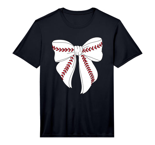 Baseball Coquette Bow Baseball Mom Mama T-Shirt - Aesthetic Graphic Unisex - T-Shirt, Sweatshirt, Hoodie