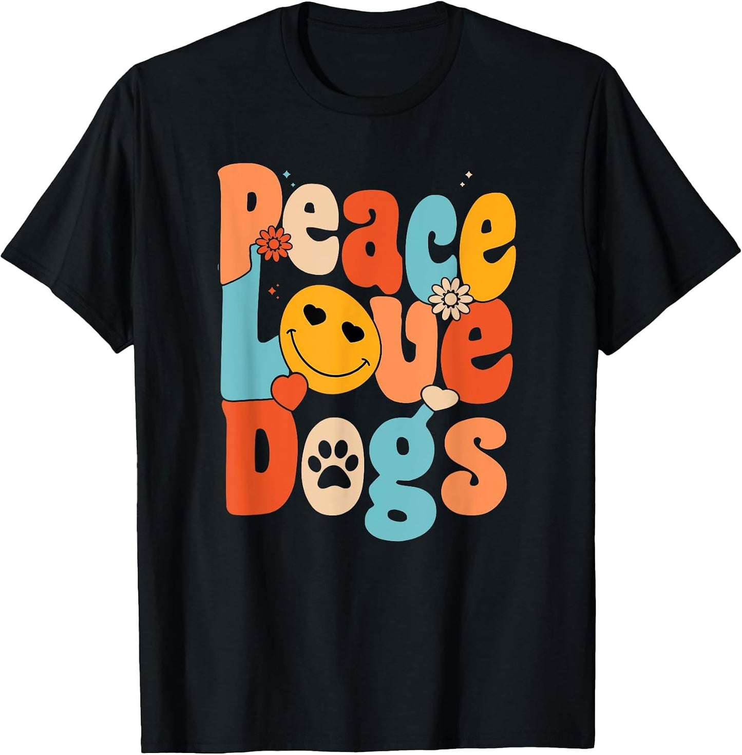 Peace Love Dogs - Adult & Kids T-Shirts, Sweatshirts & Hoodies apparel design preview 1