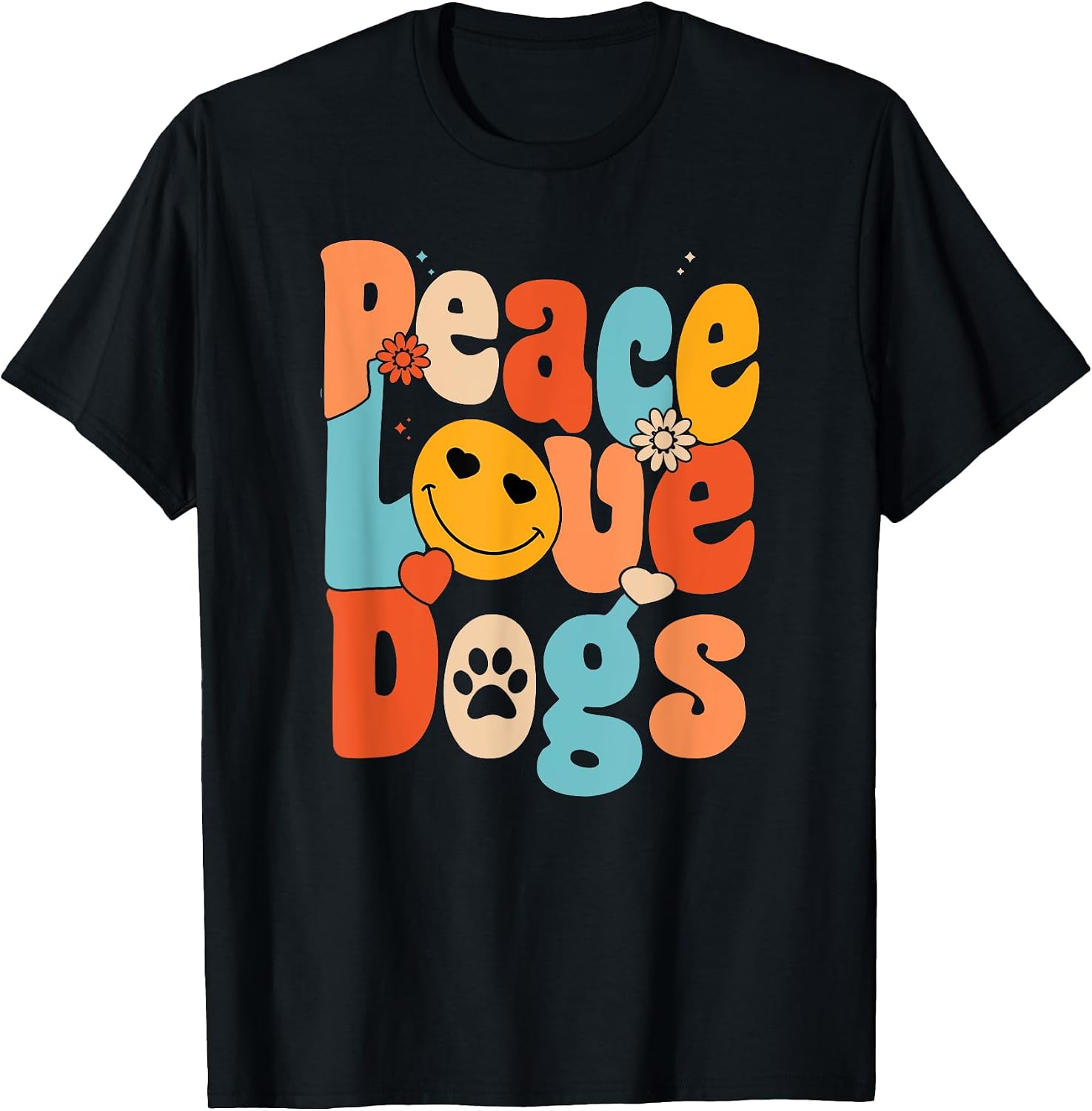 Peace Love Dogs - Adult & Kids T-Shirts, Sweatshirts & Hoodies apparel design preview 1