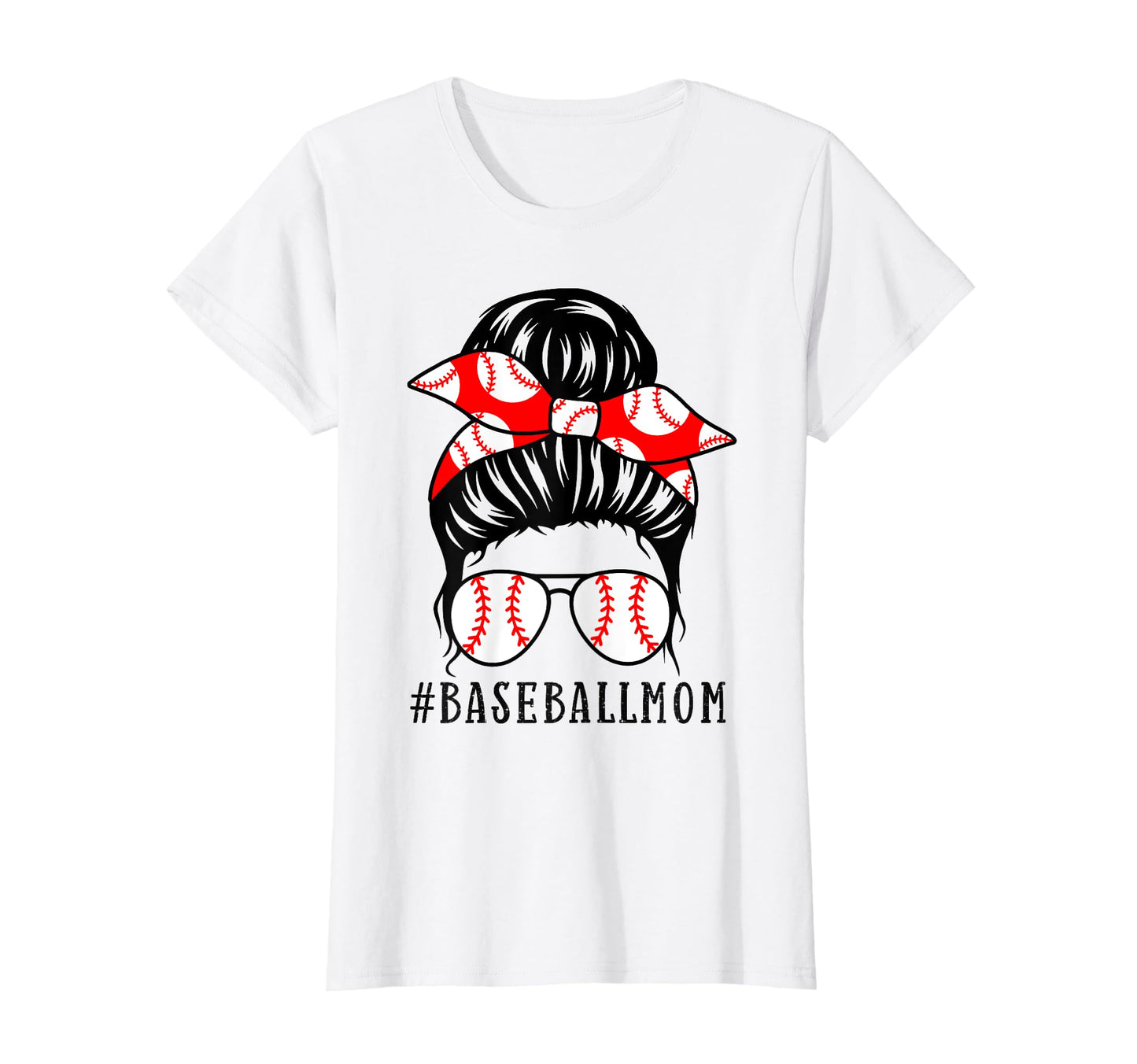 Baseball Mom Leopard Messy Bun Game T-Shirt - Streetwear Style Men Women - T-Shirt, Sweatshirt, Hoodie
