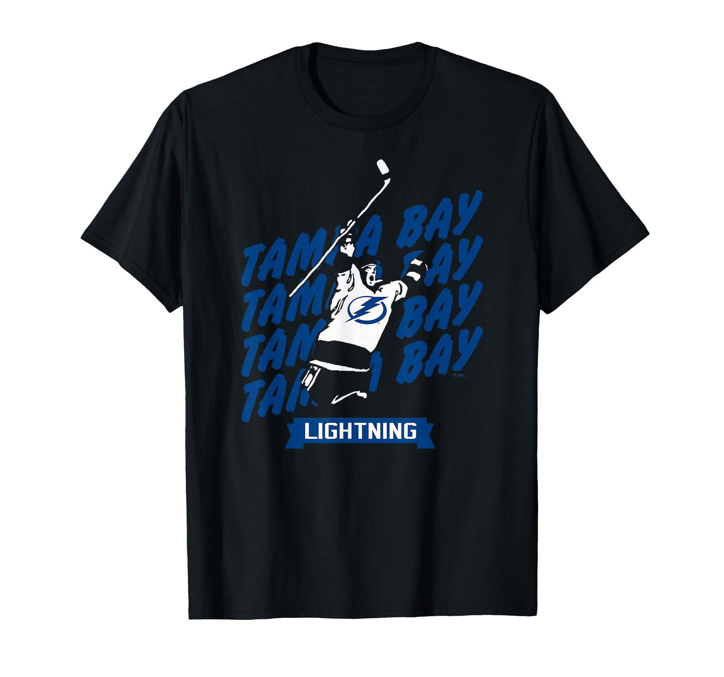 Tampa Bay Lightning Graffiti Black T-Shirt - Trendy Graphic for Adults - T-Shirt, Sweatshirt, Hoodie