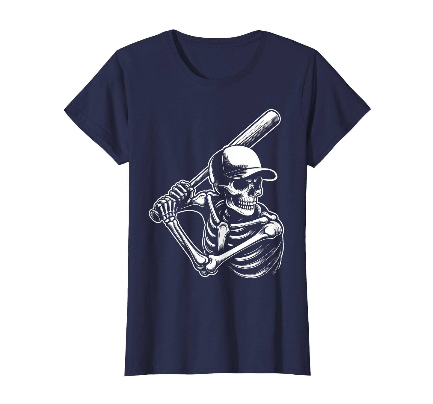 Baseball Skeleton Playing Baseball T-Shirt - Graphic Print Unisex - T-Shirt, Sweatshirt, Hoodie