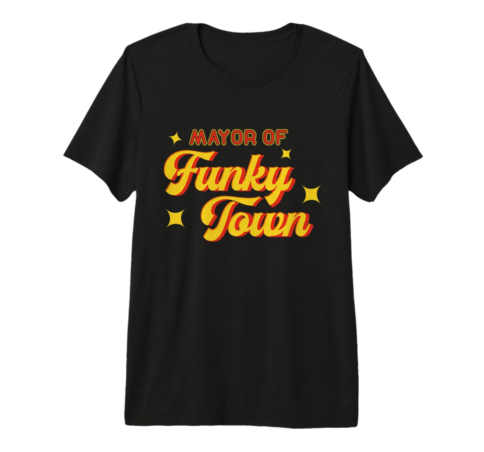 Mayor Funky Town Disco 70S Funk T-Shirt - Minimalist Print Men Women - T-Shirt, Sweatshirt, Hoodie