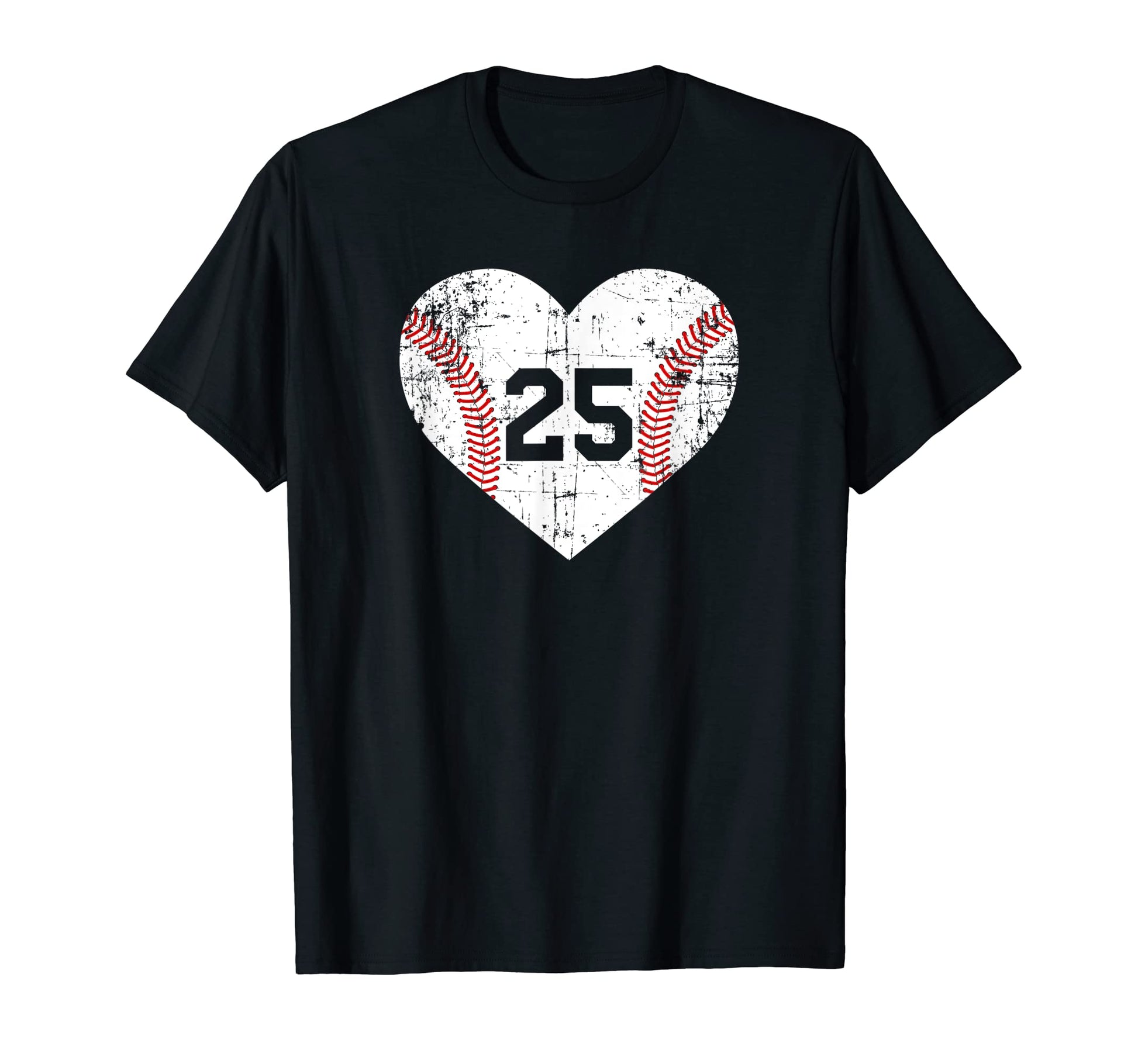 Baseball 25 Jersey Number T-Shirt - Unique Graphic Unisex - T-Shirt, Sweatshirt, Hoodie