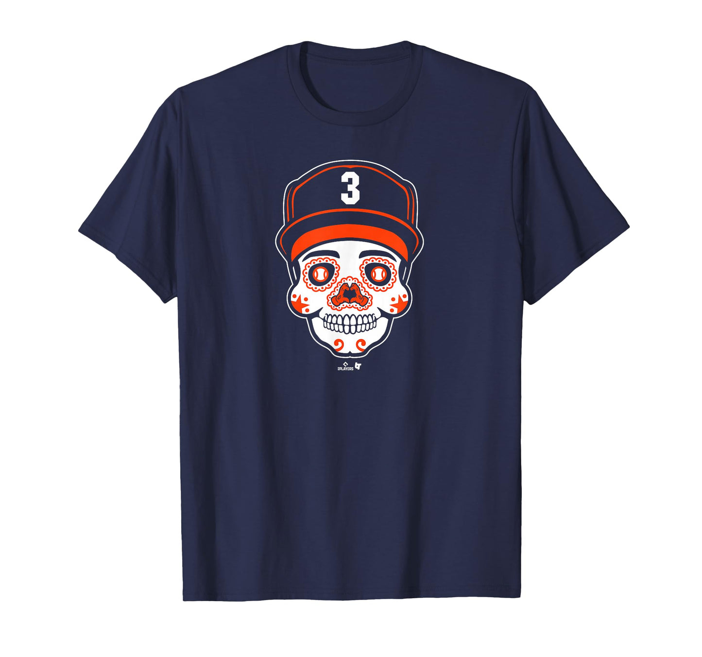 Jeremy Pe Sugar Skull Houston Baseball T-Shirt - Novelty Apparel Unisex - T-Shirt, Sweatshirt, Hoodie