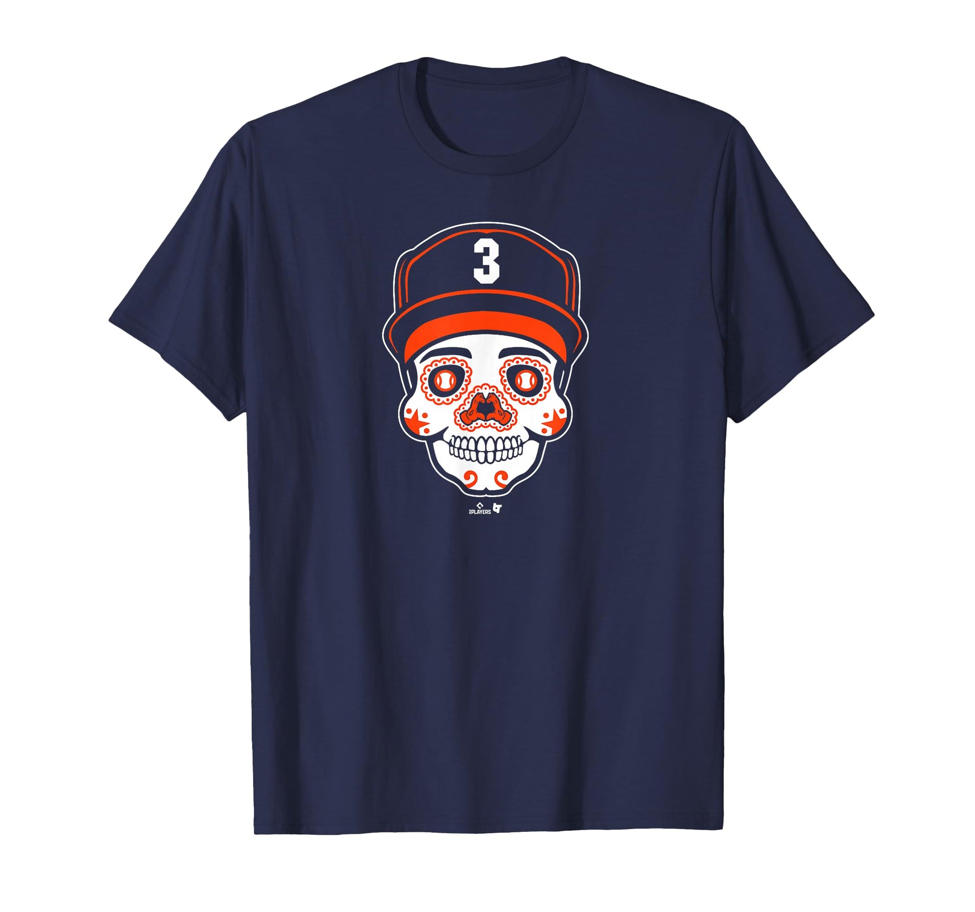 Jeremy Pe Sugar Skull Houston Baseball T-Shirt - Novelty Apparel Unisex - T-Shirt, Sweatshirt, Hoodie
