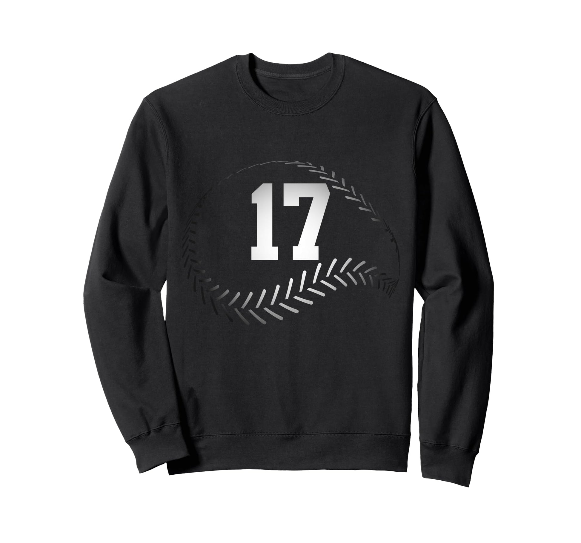Number 17 Years Baseball 17Th Sweatshirt - Fun Novelty Design for Adults - T-Shirt, Sweatshirt, Hoodie
