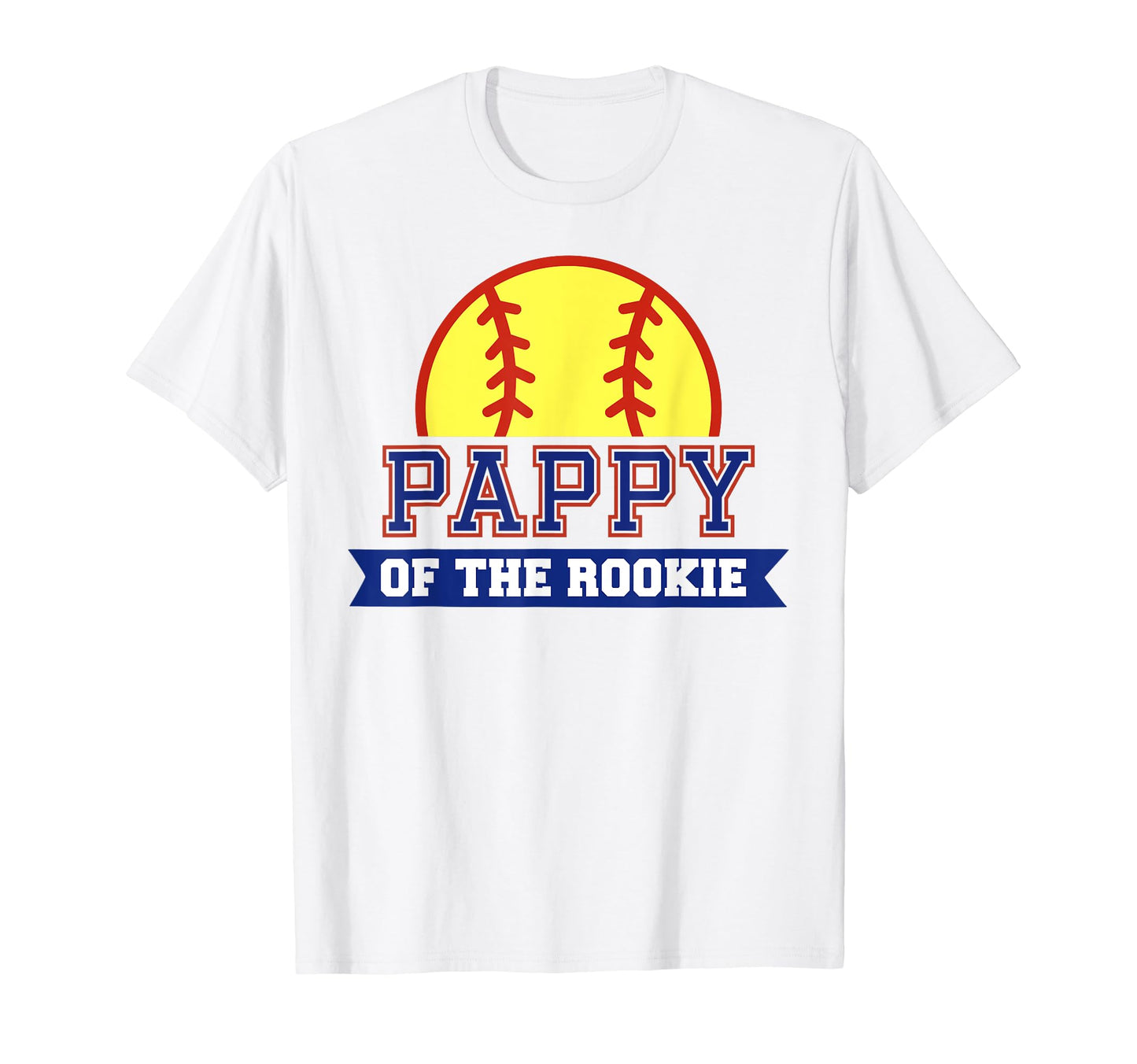 Pappy Rookie 1St Birthday Softball T-Shirt - Unique Graphic for Adults - T-Shirt, Sweatshirt, Hoodie