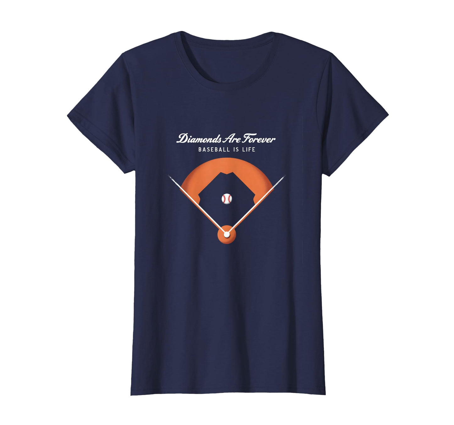 Diamonds Are Forever Baseball Is Life T-Shirt - Unique Graphic for Adults - T-Shirt, Sweatshirt, Hoodie