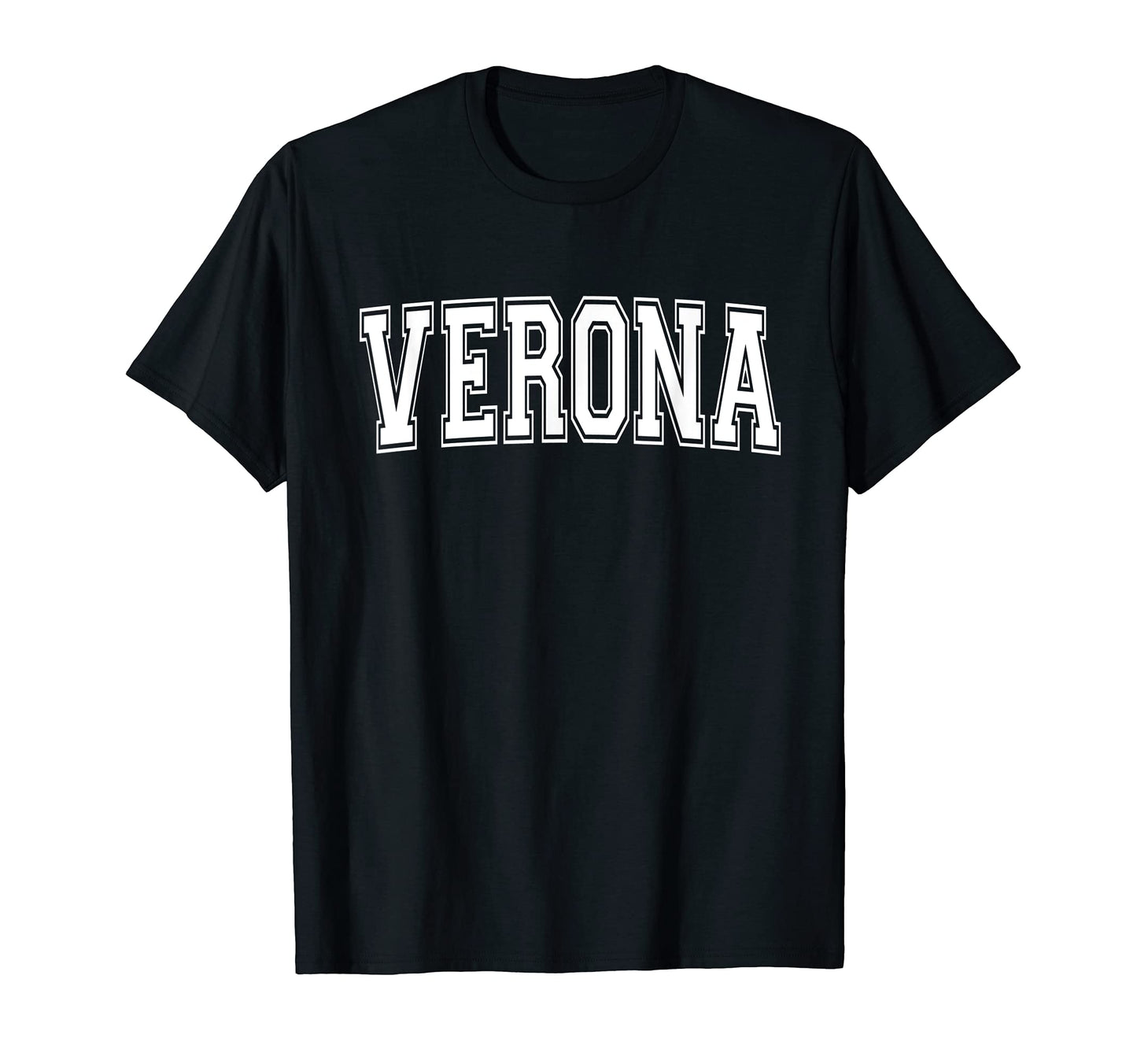 Verona Wi Wisconsin Usa Sports Varsity T-Shirt - Minimalist Print Unisex - T-Shirt, Sweatshirt, Hoodie
