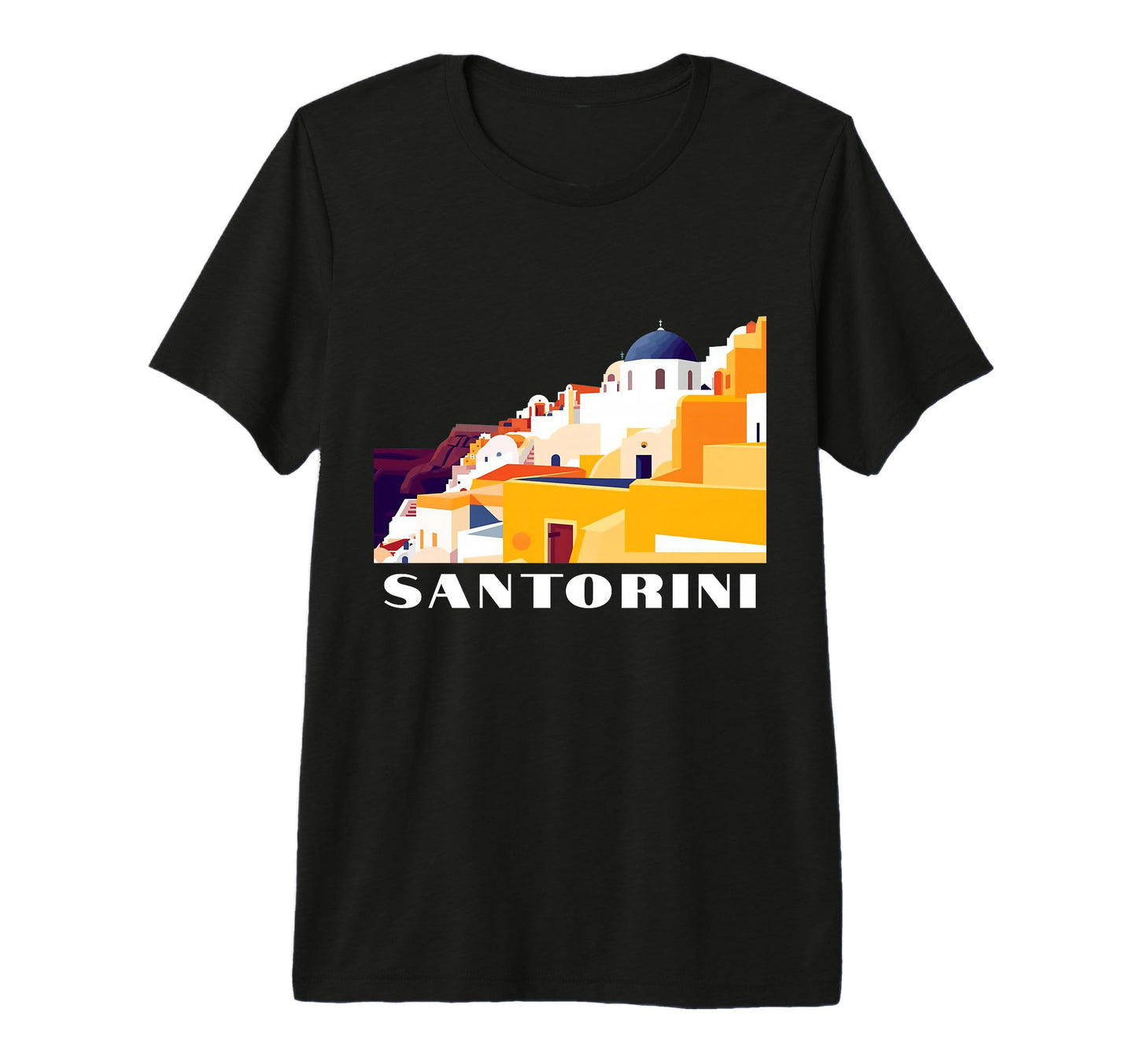 Art Deco Greece Postcard Art Tourist T-Shirt - Streetwear Style Unisex - T-Shirt, Sweatshirt, Hoodie
