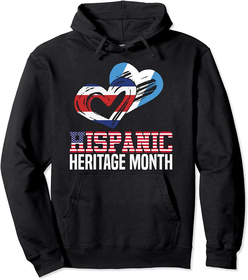 Latino Countries Love Heart Proud Hispanic Heritage - Adult & Kids T-Shirts, Sweatshirts & Hoodies apparel design preview 1