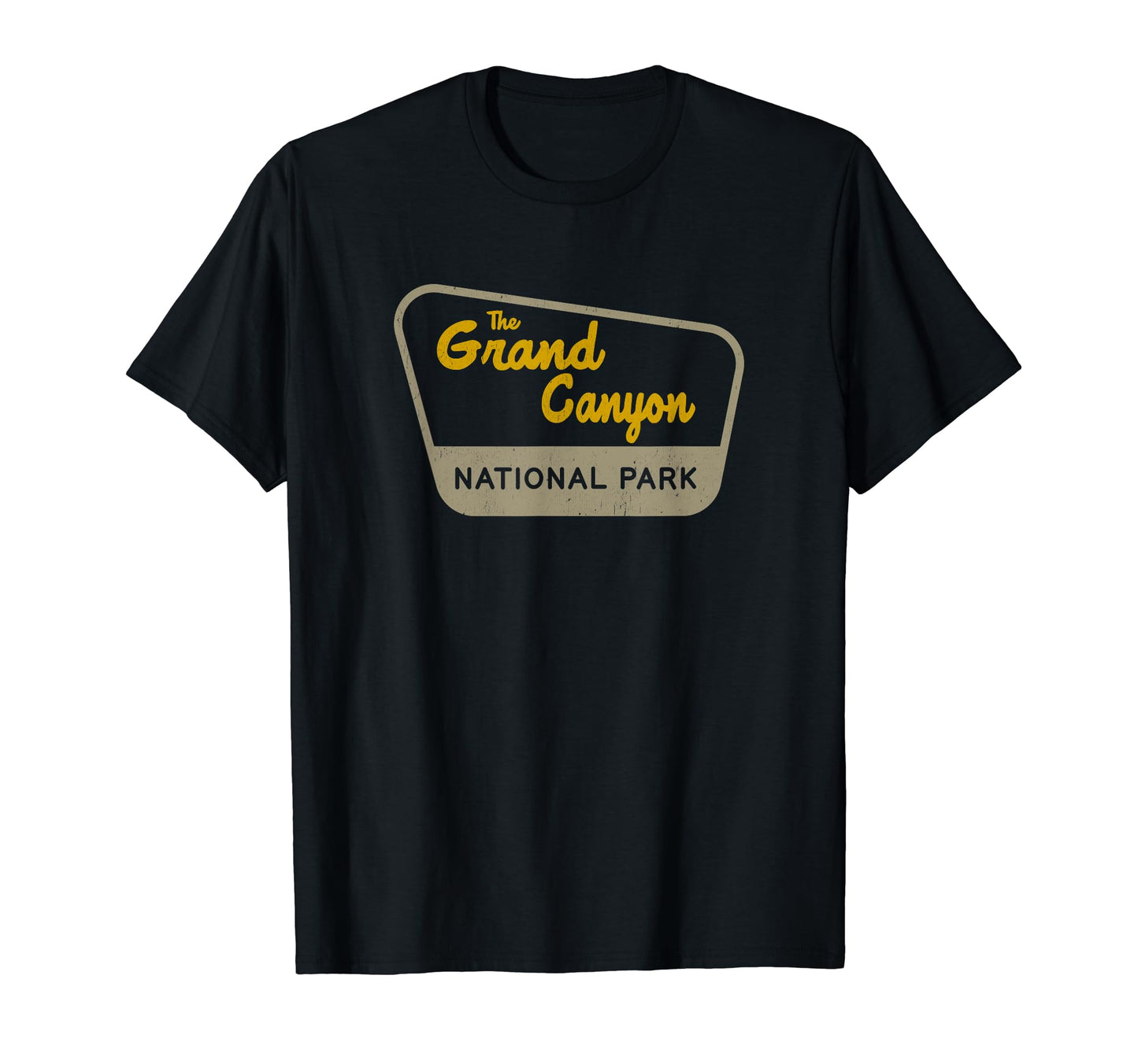 Grand Canyon National Park Two Tone Sign T-Shirt - Minimalist Print Unisex - T-Shirt, Sweatshirt, Hoodie