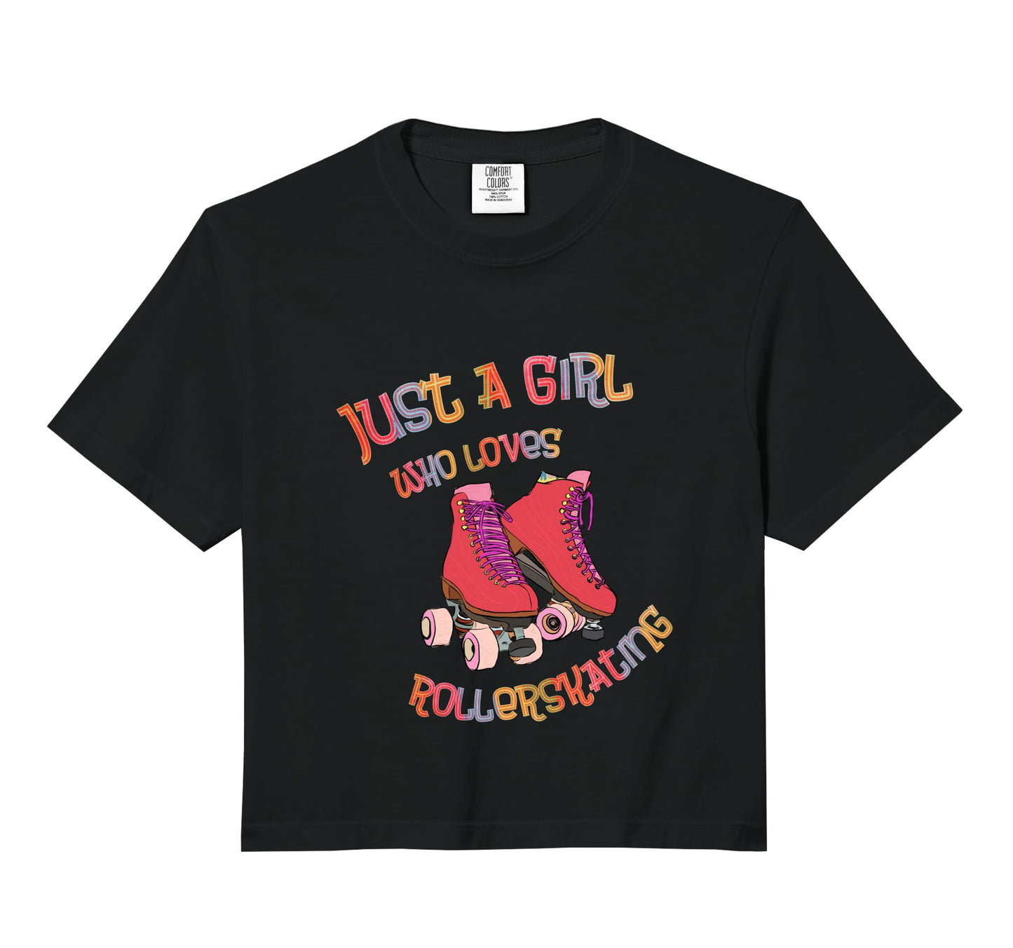 Roller Skates Just Who Loves Roller Sweatshirt - Graphic Print Unisex - T-Shirt, Sweatshirt, Hoodie