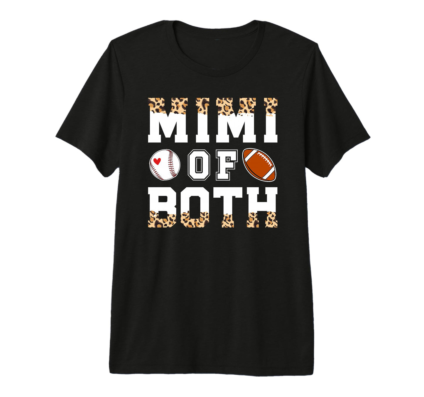 Mimi Both Leopard Baseball Football T-Shirt - Streetwear Style Men Women - T-Shirt, Sweatshirt, Hoodie