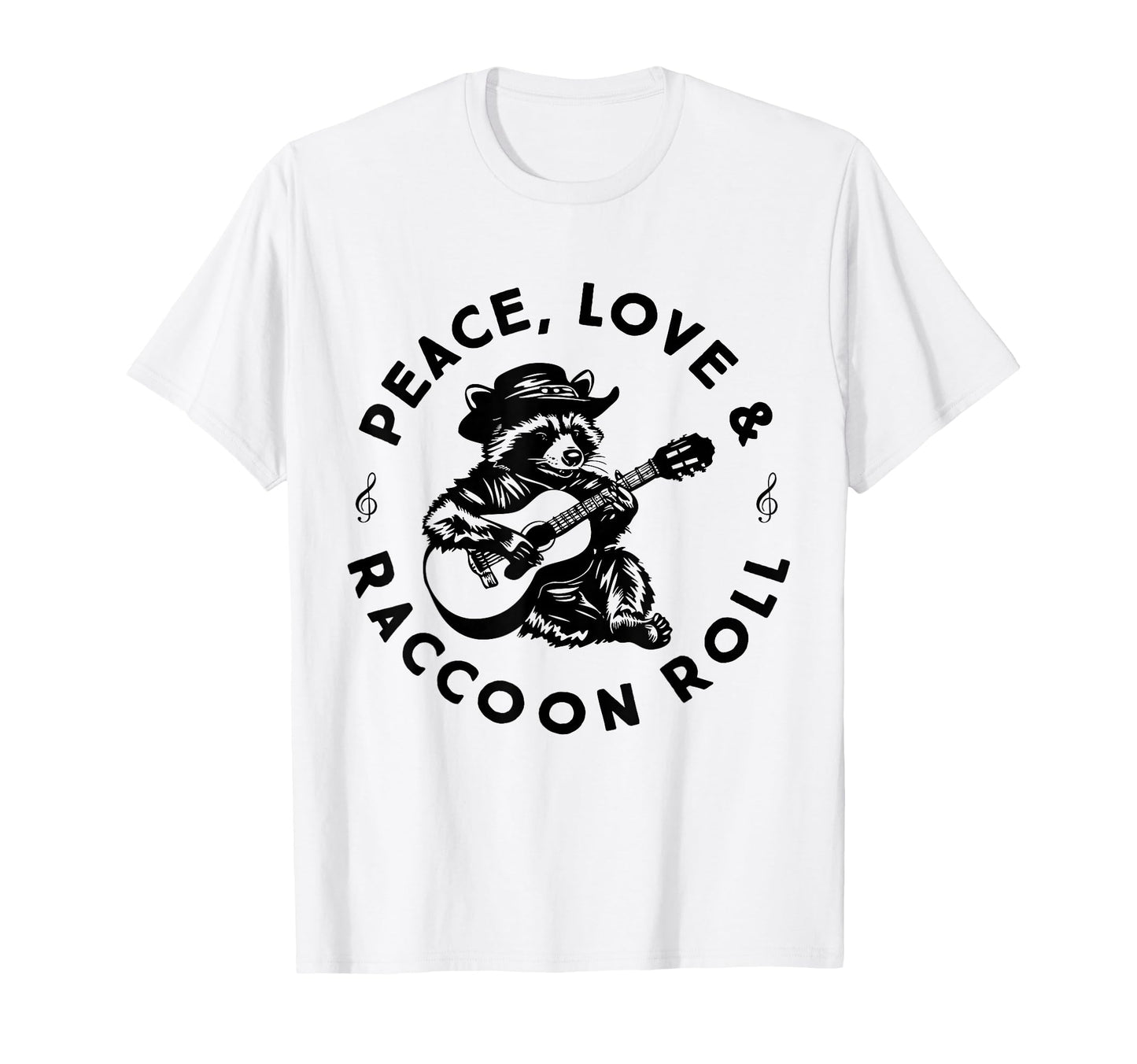 Raccoon Rock And Roll Music Raccoon T-Shirt - Streetwear Style Men Women - T-Shirt, Sweatshirt, Hoodie