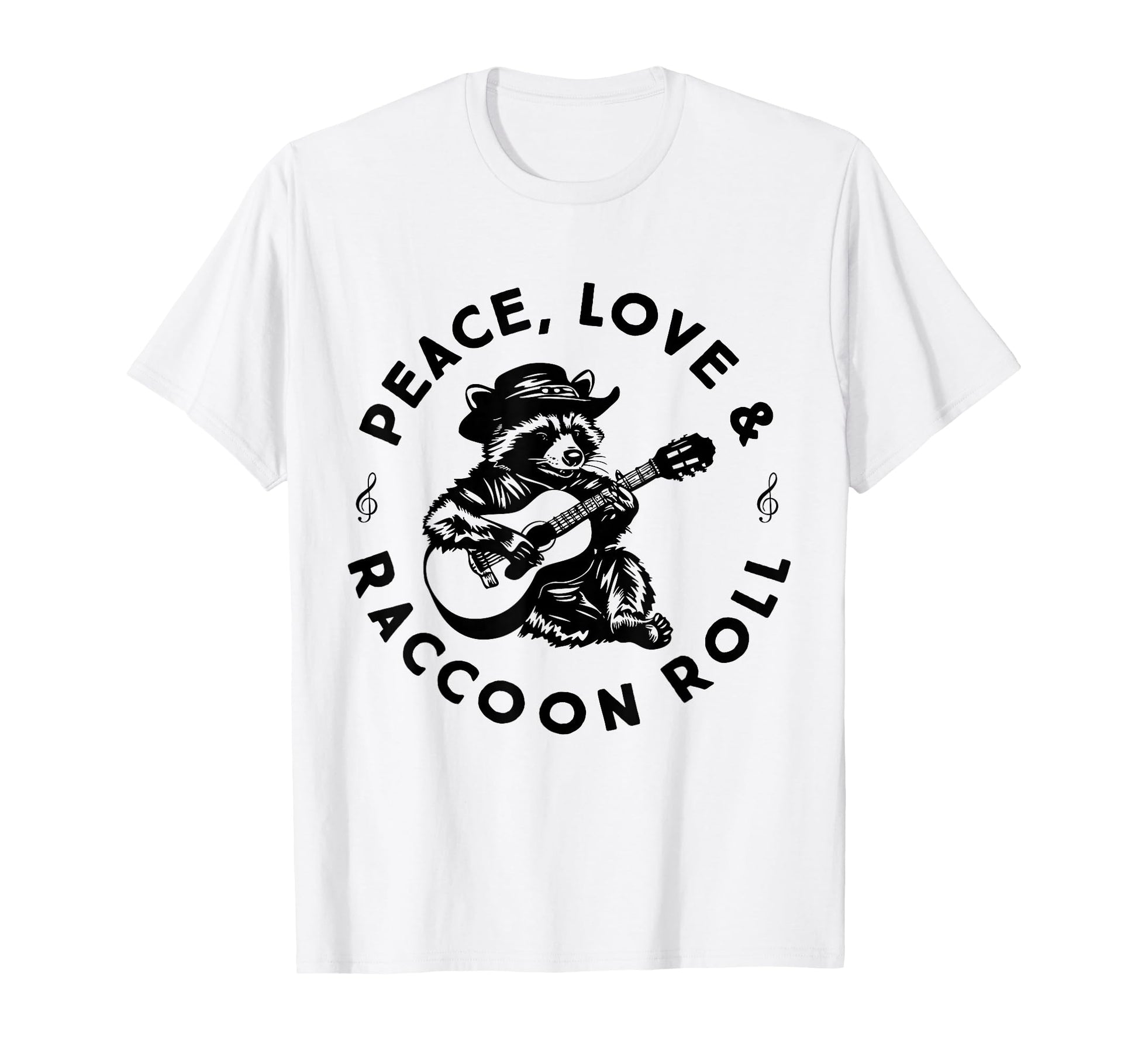 Raccoon Rock And Roll Music Raccoon T-Shirt - Streetwear Style Men Women - T-Shirt, Sweatshirt, Hoodie
