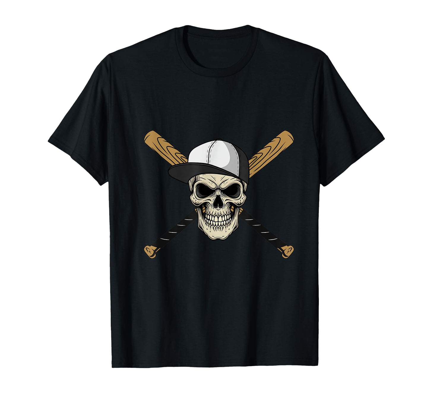 Baseball Skull And Crossbones T-Shirt - Unique Graphic Unisex - T-Shirt, Sweatshirt, Hoodie