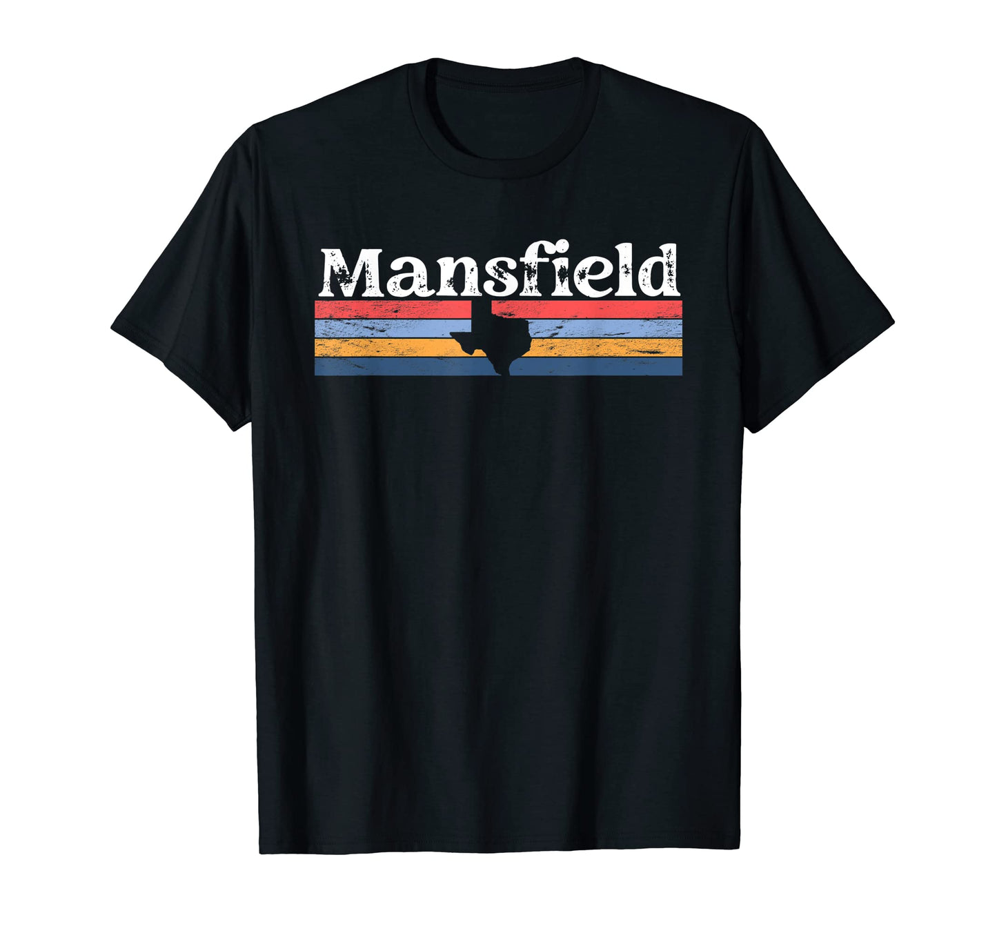 Mansfield Texas Tx Stripes State T-Shirt - Casual Everyday Wear Men Women - T-Shirt, Sweatshirt, Hoodie