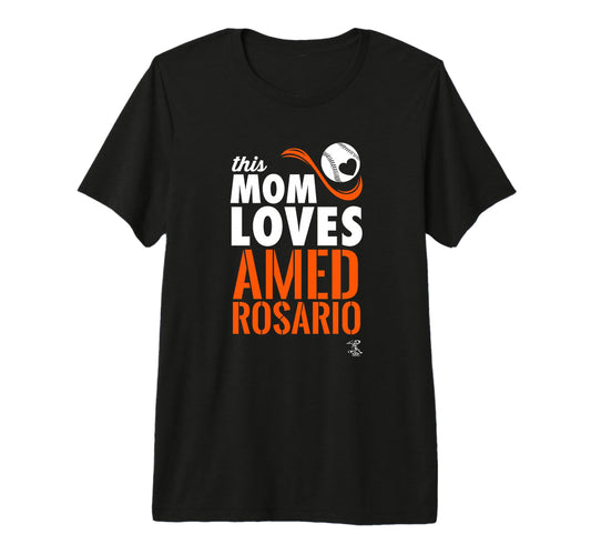 Amed Rosario This Mom Loves Tri Blend T-Shirt - Streetwear Style for Adults - T-Shirt, Sweatshirt, Hoodie
