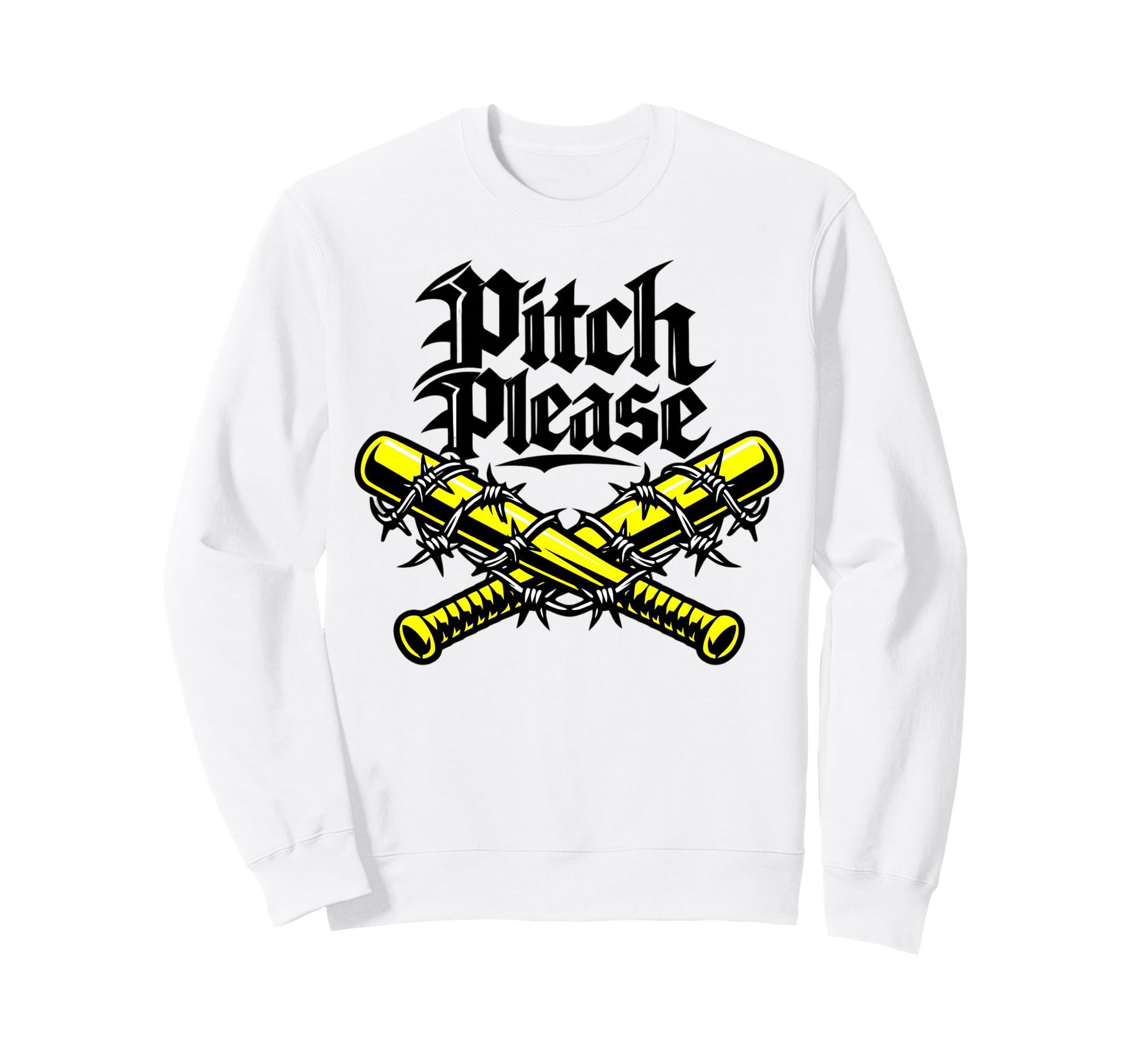Pitch Please Funny Softball Sweatshirt - Custom Art Print Men Women - T-Shirt, Sweatshirt, Hoodie