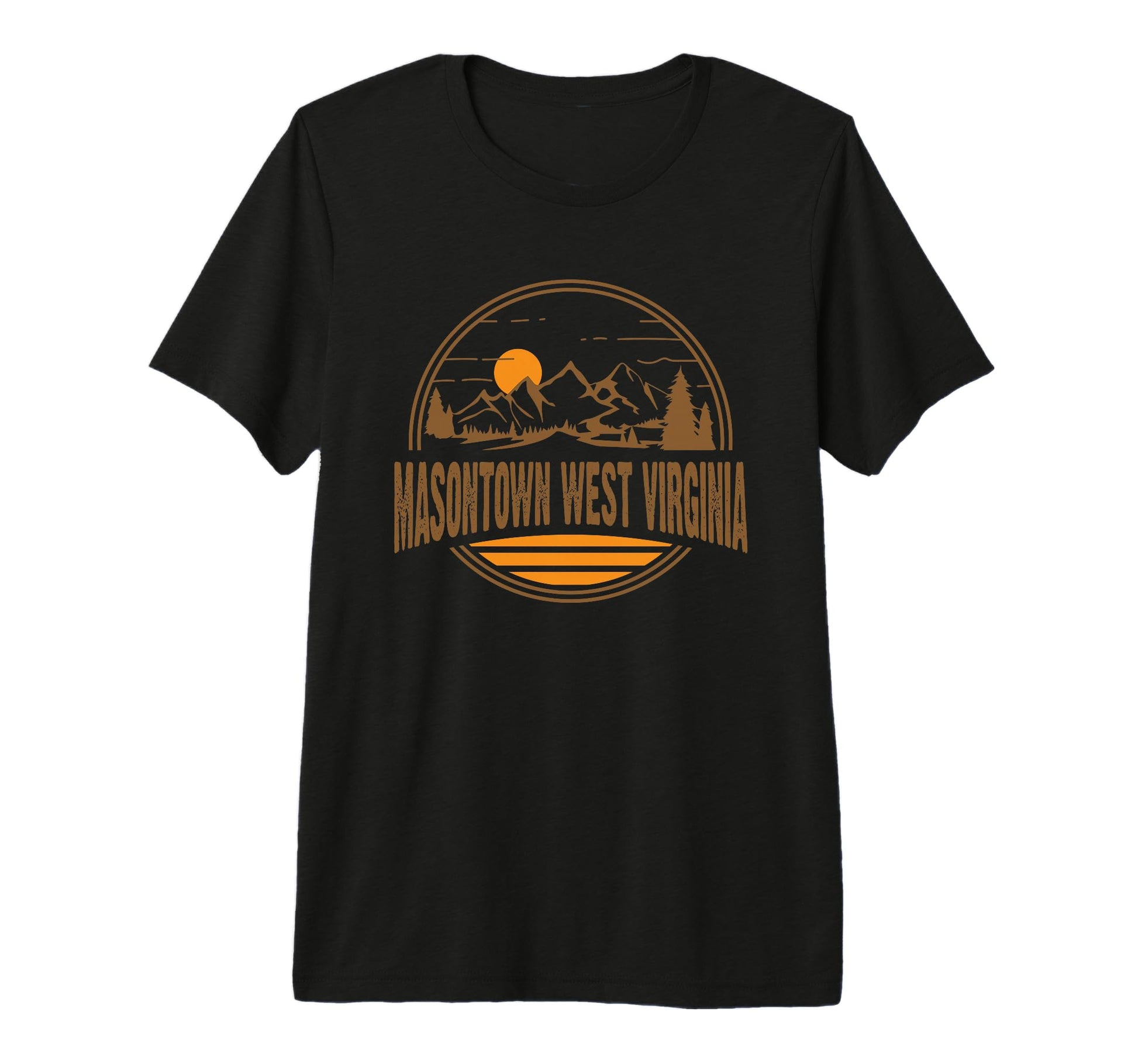 Masontown West Virginia State Gift T-Shirt - Custom Art Print Men Women - T-Shirt, Sweatshirt, Hoodie