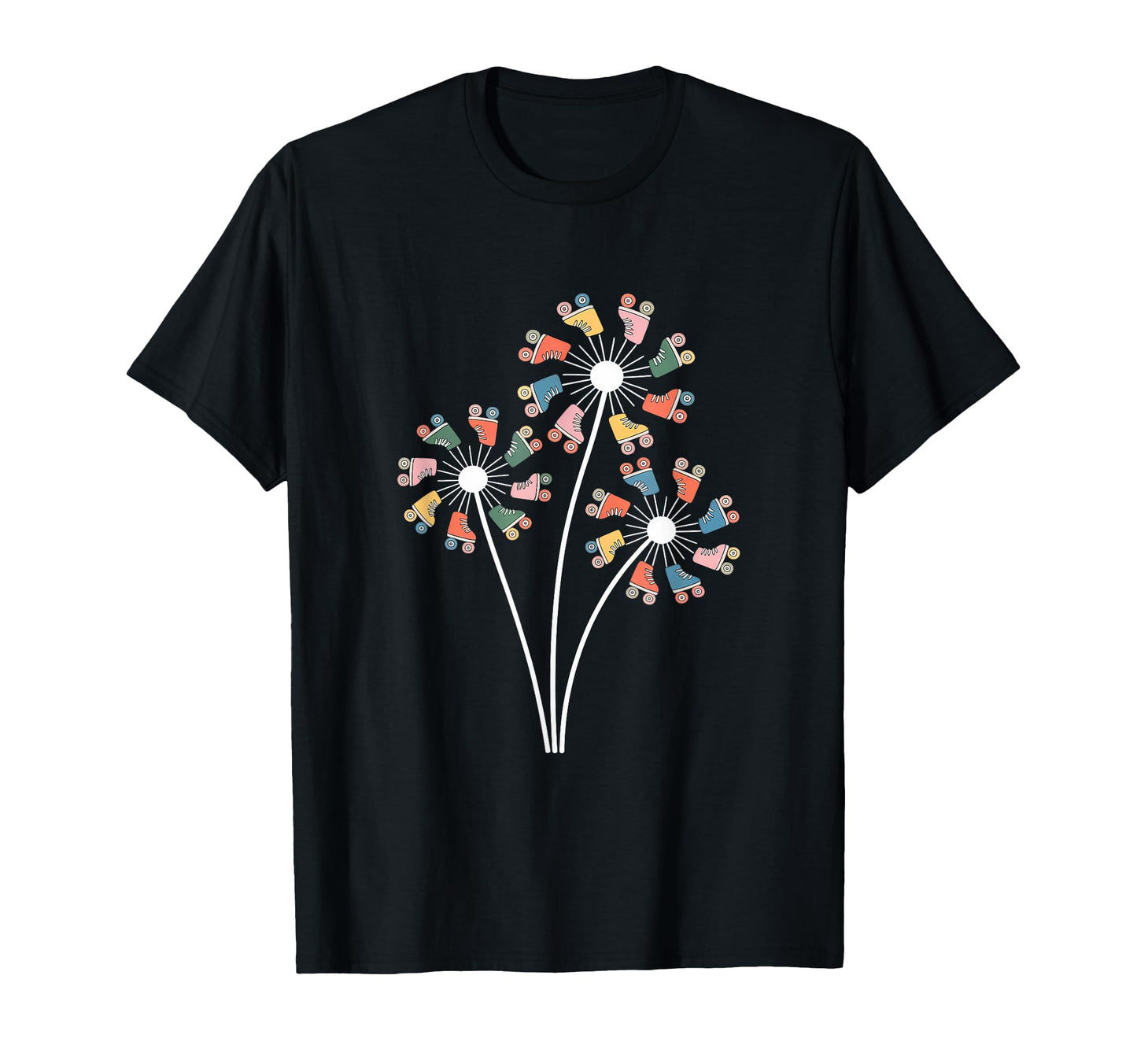 Dandelion Roller Skate Shoes Skater T-Shirt - Trendy Graphic Men Women - T-Shirt, Sweatshirt, Hoodie