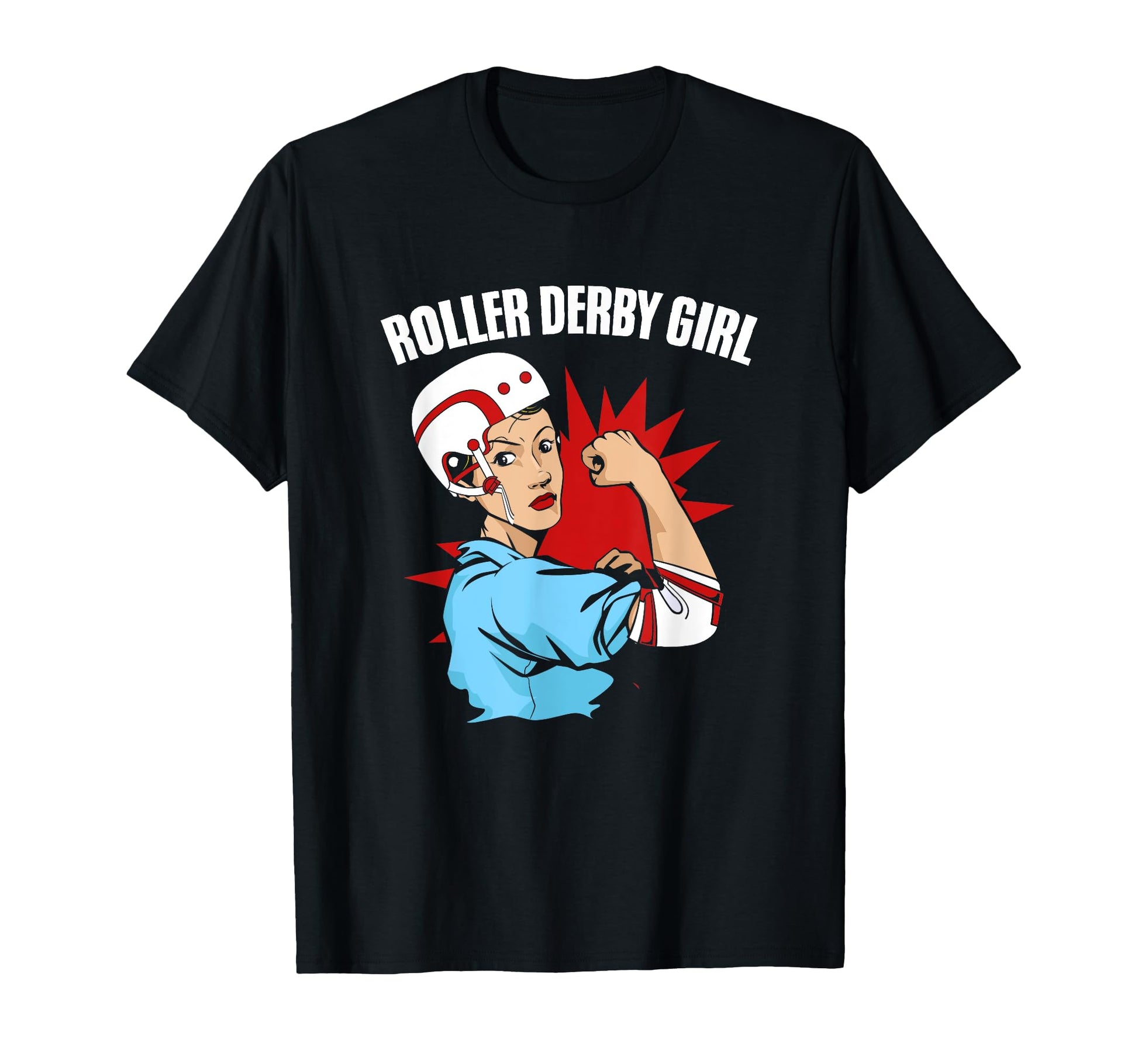 Strong Roller Derby Skater Roller T-Shirt - Unique Graphic for Adults - T-Shirt, Sweatshirt, Hoodie