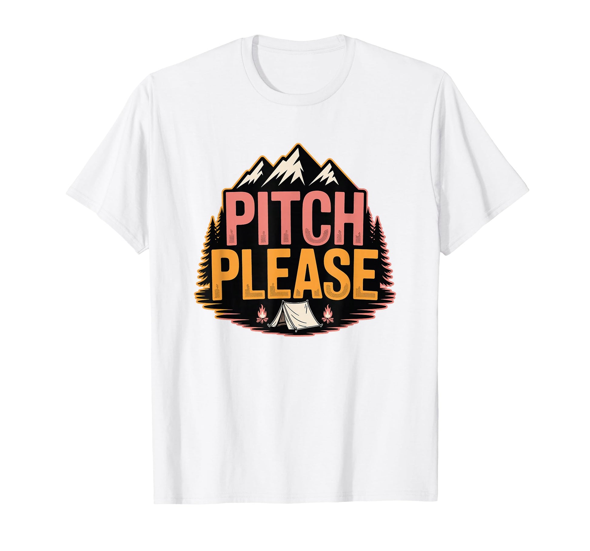 Funny Camping Sarcastic Camper Tent T-Shirt - Trendy Graphic for Adults - T-Shirt, Sweatshirt, Hoodie