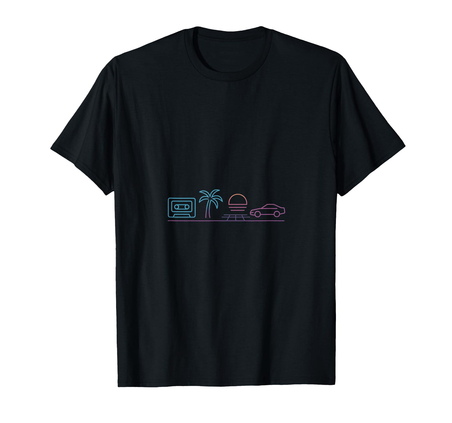 80S Synthwave T-Shirt - Aesthetic Graphic for Adults - T-Shirt, Sweatshirt, Hoodie