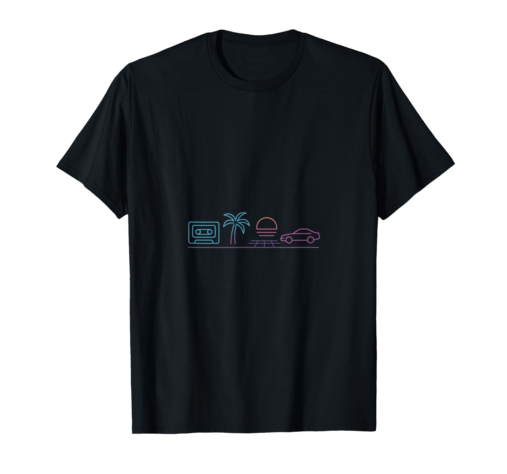 80S Synthwave T-Shirt - Aesthetic Graphic for Adults - T-Shirt, Sweatshirt, Hoodie