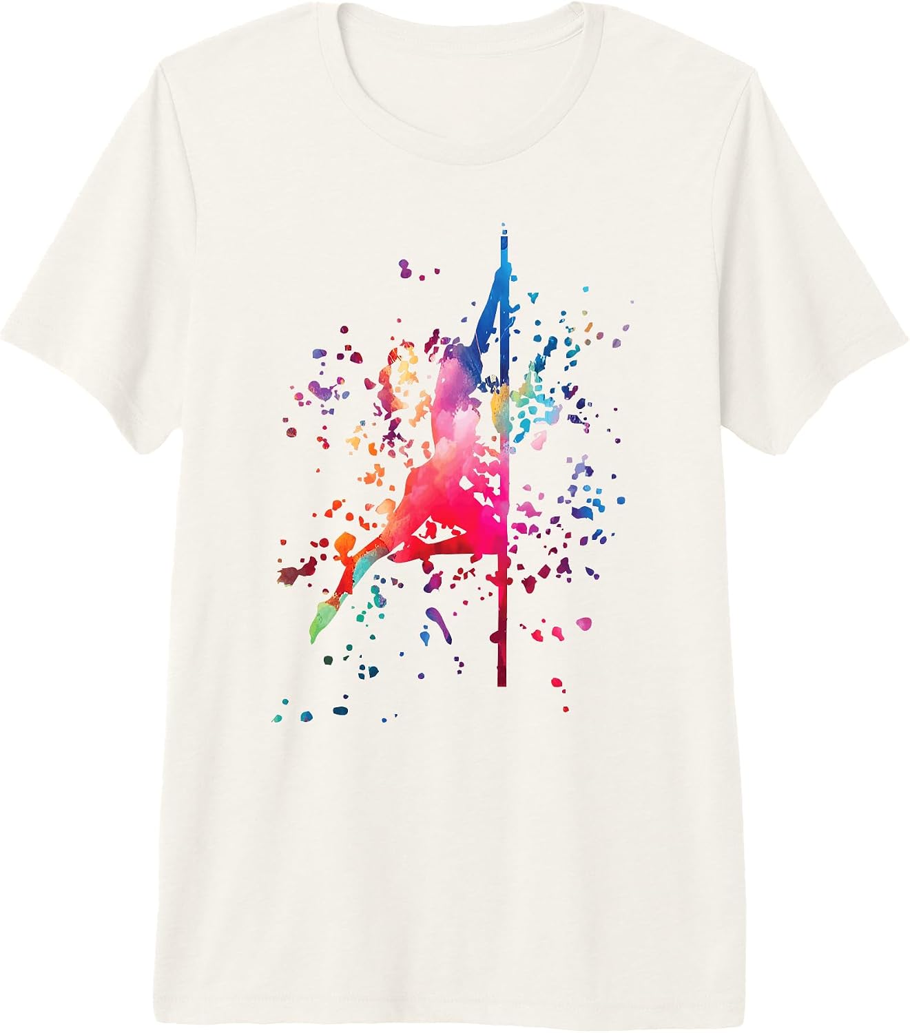 Pole Fit Workout Merchandise Color Splashes - Adult & Kids T-Shirts, Sweatshirts & Hoodies apparel design preview 1