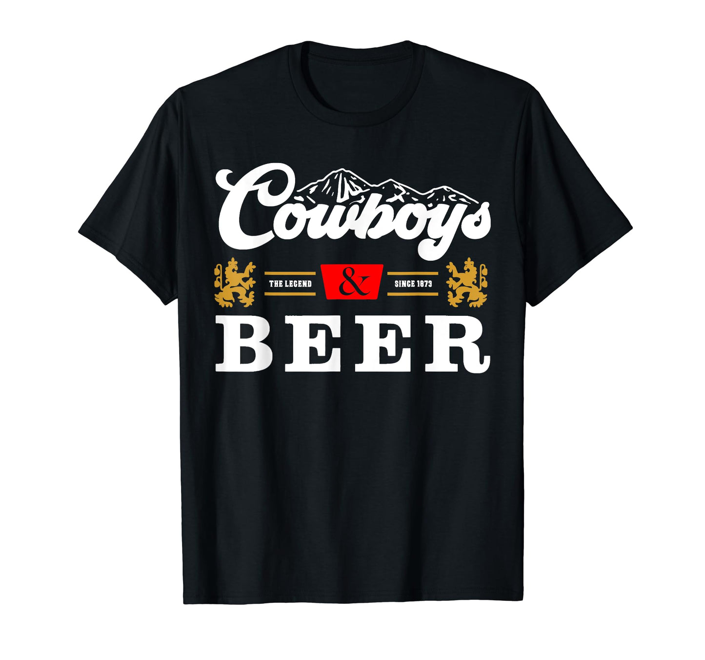 Cowboys And Beer Vibe Western Drinking T-Shirt - Trendy Graphic Men Women - T-Shirt, Sweatshirt, Hoodie