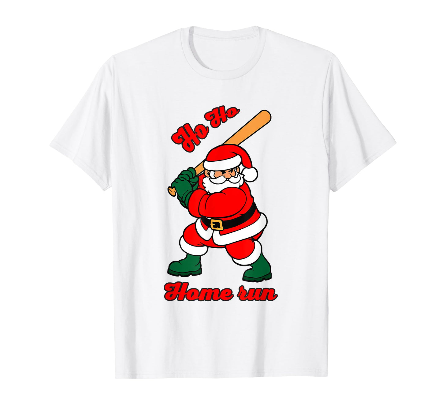 Baseball Ho Ho Homerun Ugly Santa T-Shirt - Streetwear Style Men Women - T-Shirt, Sweatshirt, Hoodie