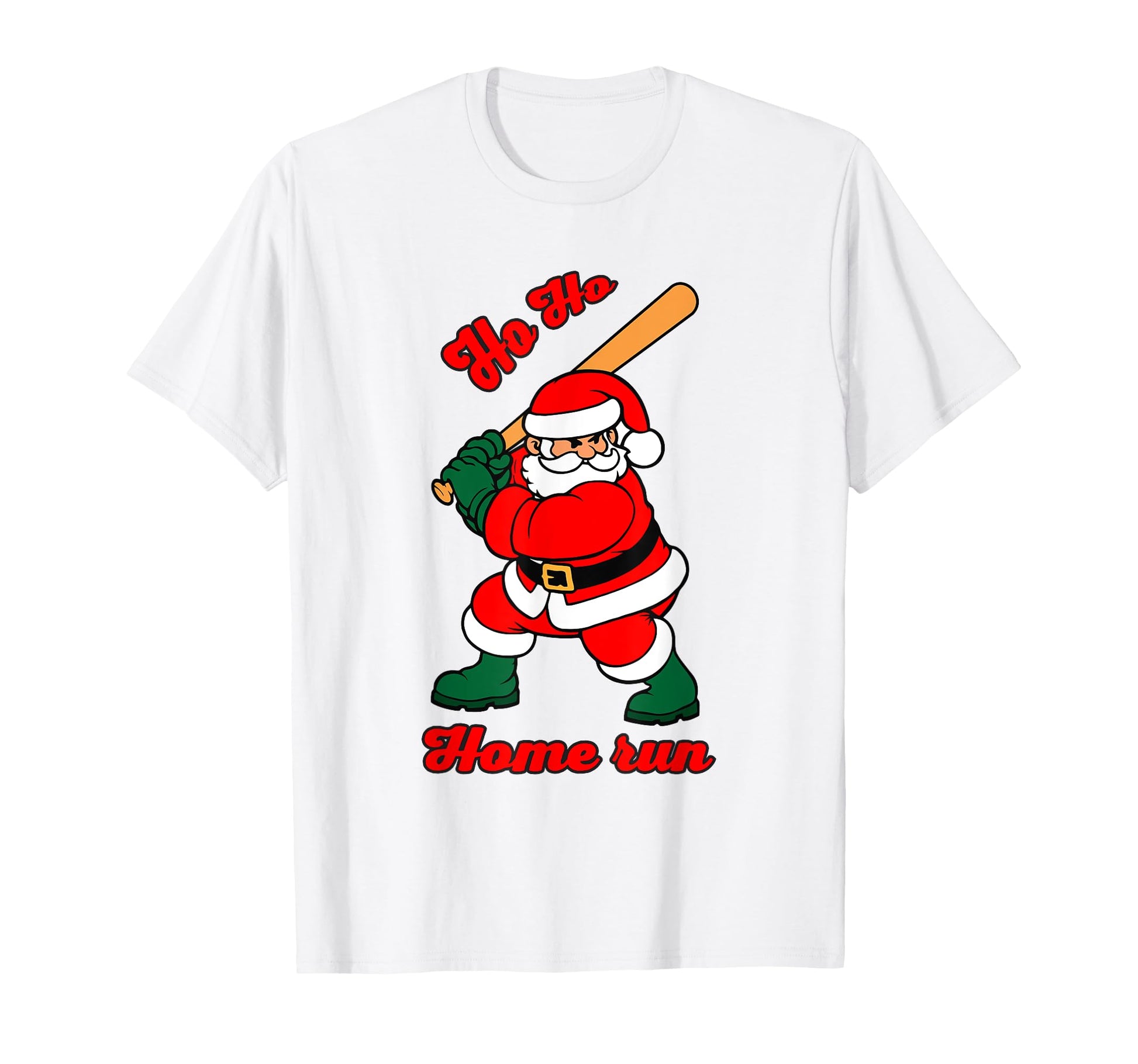 Baseball Ho Ho Homerun Ugly Santa T-Shirt - Streetwear Style Men Women - T-Shirt, Sweatshirt, Hoodie