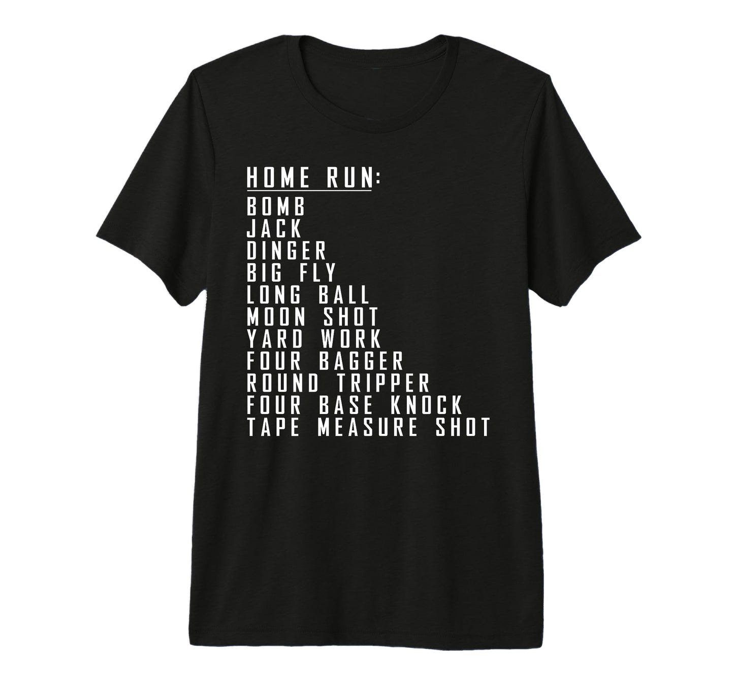 Home Run Slang Jargon Tri Blend T-Shirt - Fun Novelty Design Unisex - T-Shirt, Sweatshirt, Hoodie
