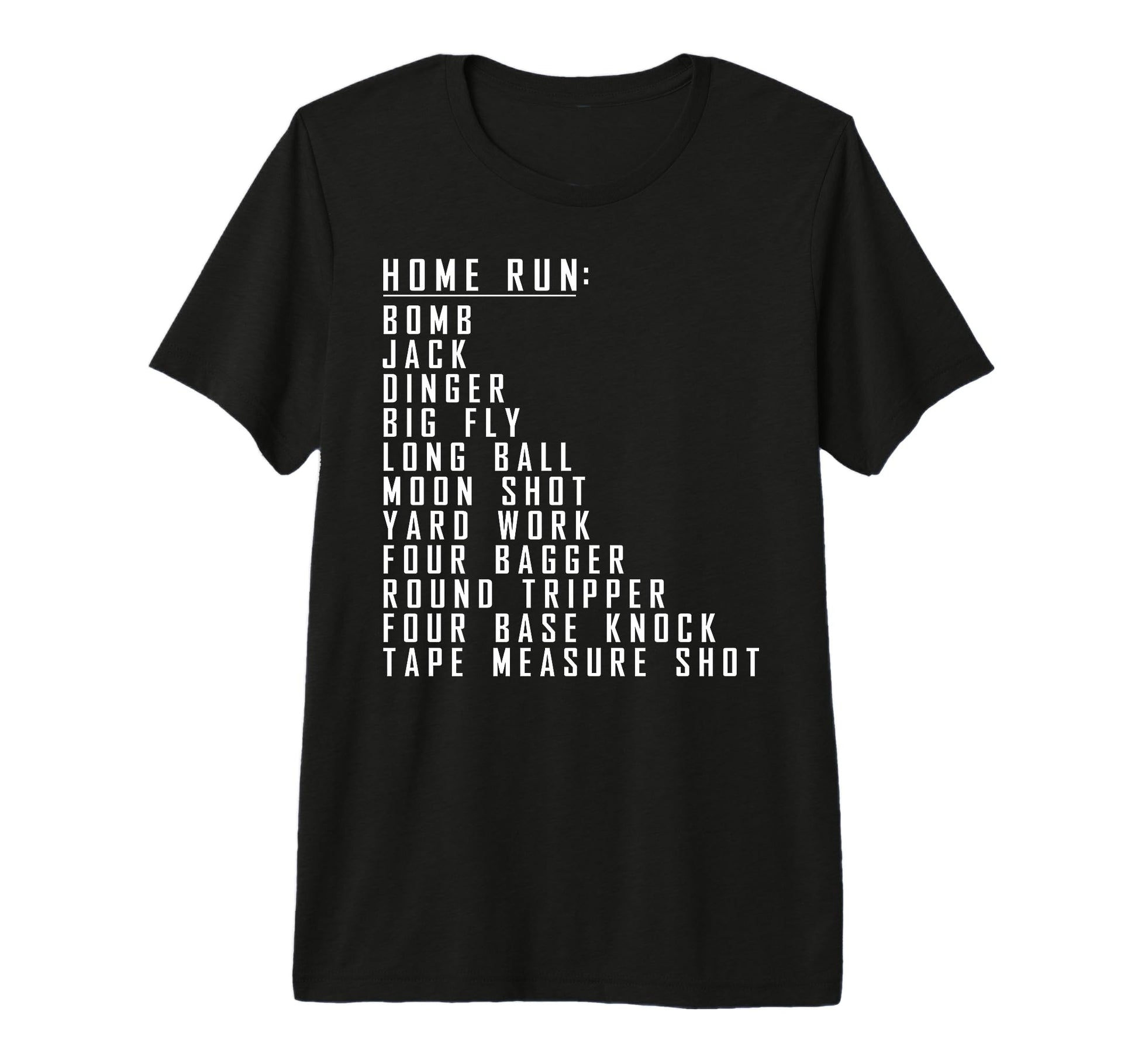 Home Run Slang Jargon Tri Blend T-Shirt - Fun Novelty Design Unisex - T-Shirt, Sweatshirt, Hoodie