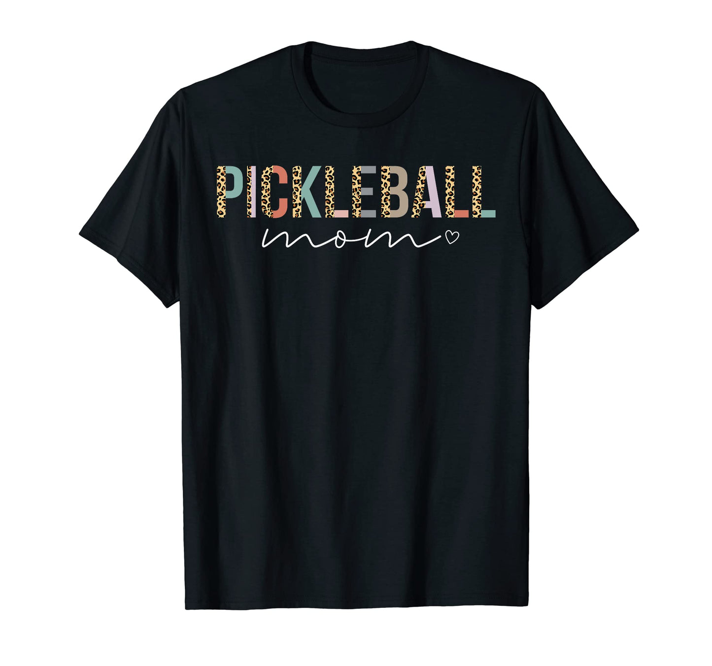 Pickleball Mom Gift Leopard Baseball T-Shirt - Custom Art Print Unisex - T-Shirt, Sweatshirt, Hoodie