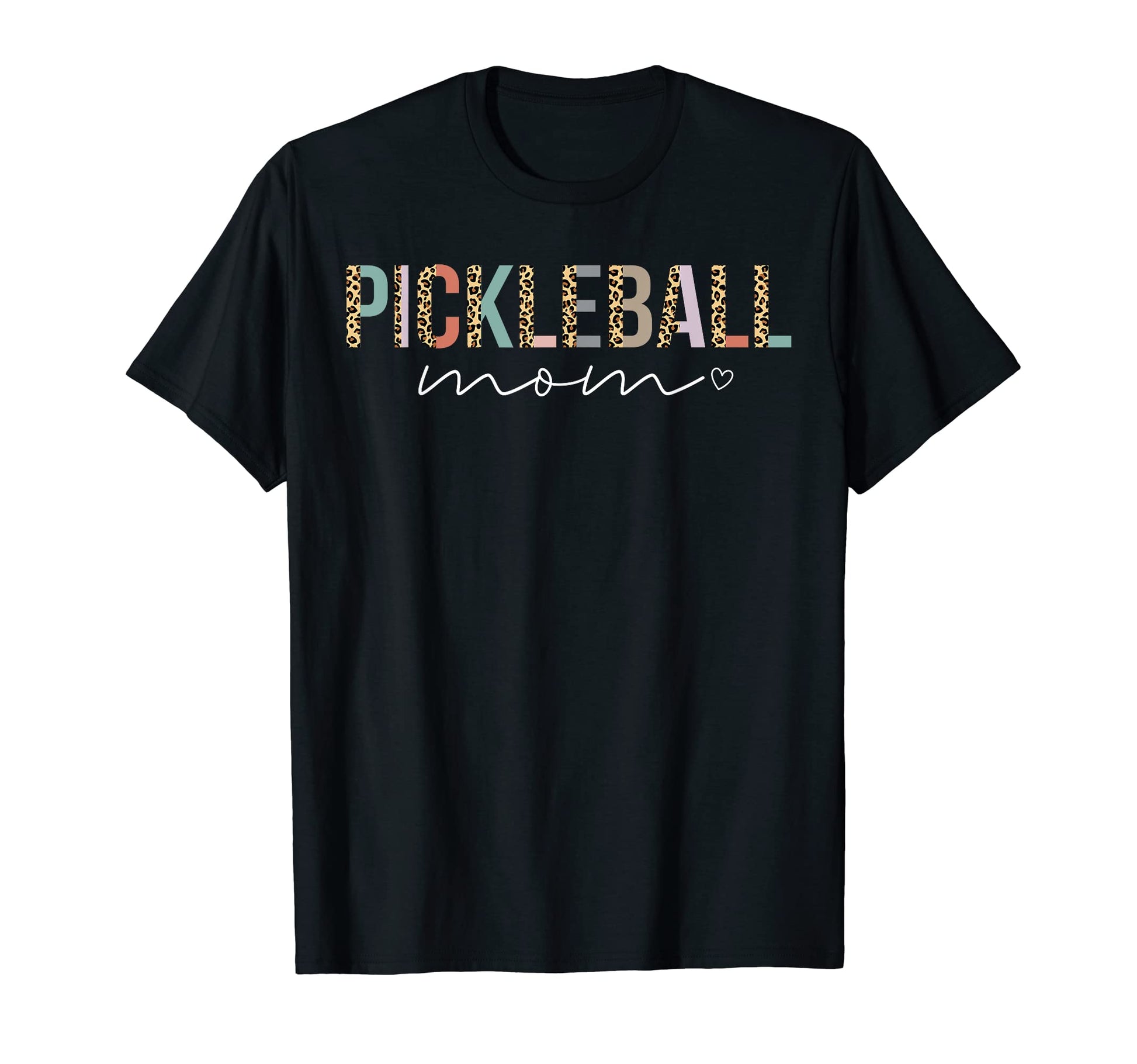 Pickleball Mom Gift Leopard Baseball T-Shirt - Custom Art Print Unisex - T-Shirt, Sweatshirt, Hoodie