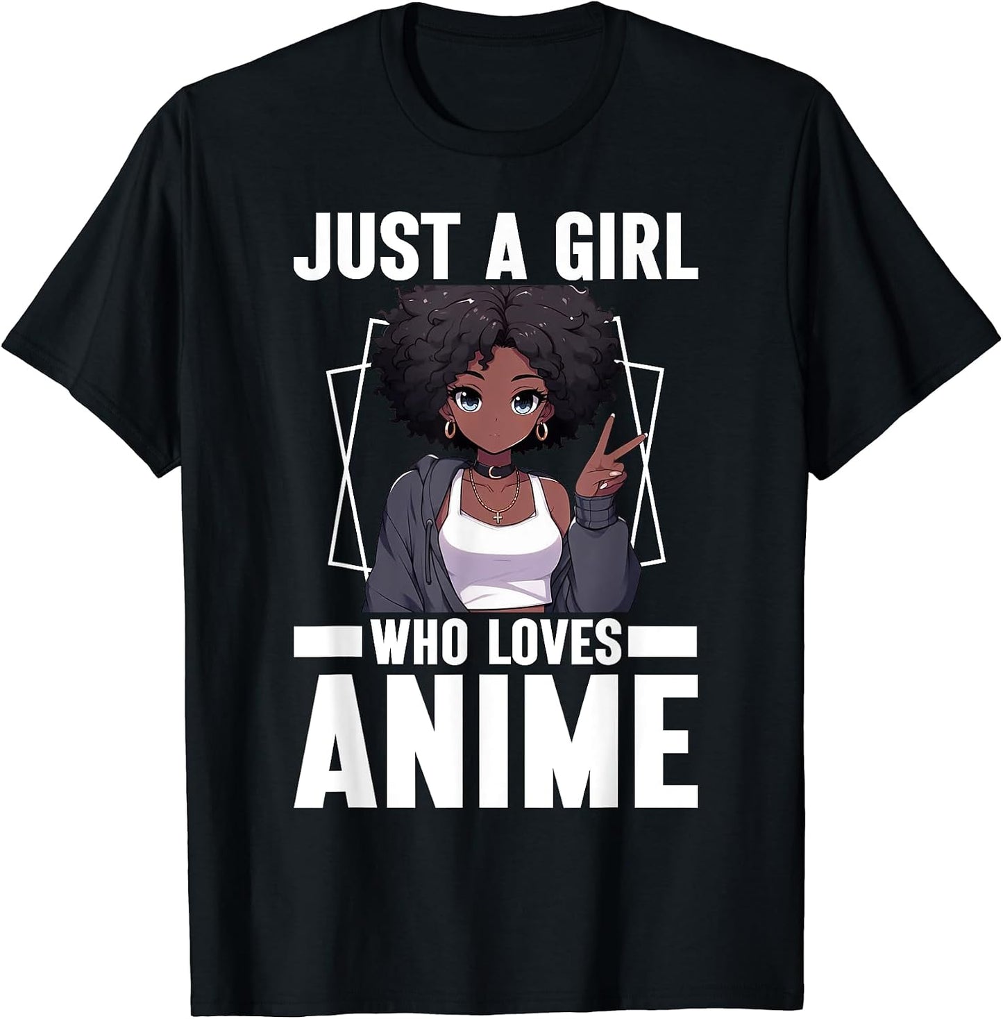 African American Anime For Teen Girls Youth - Adult & Kids T-Shirts, Sweatshirts & Hoodies apparel design preview 1