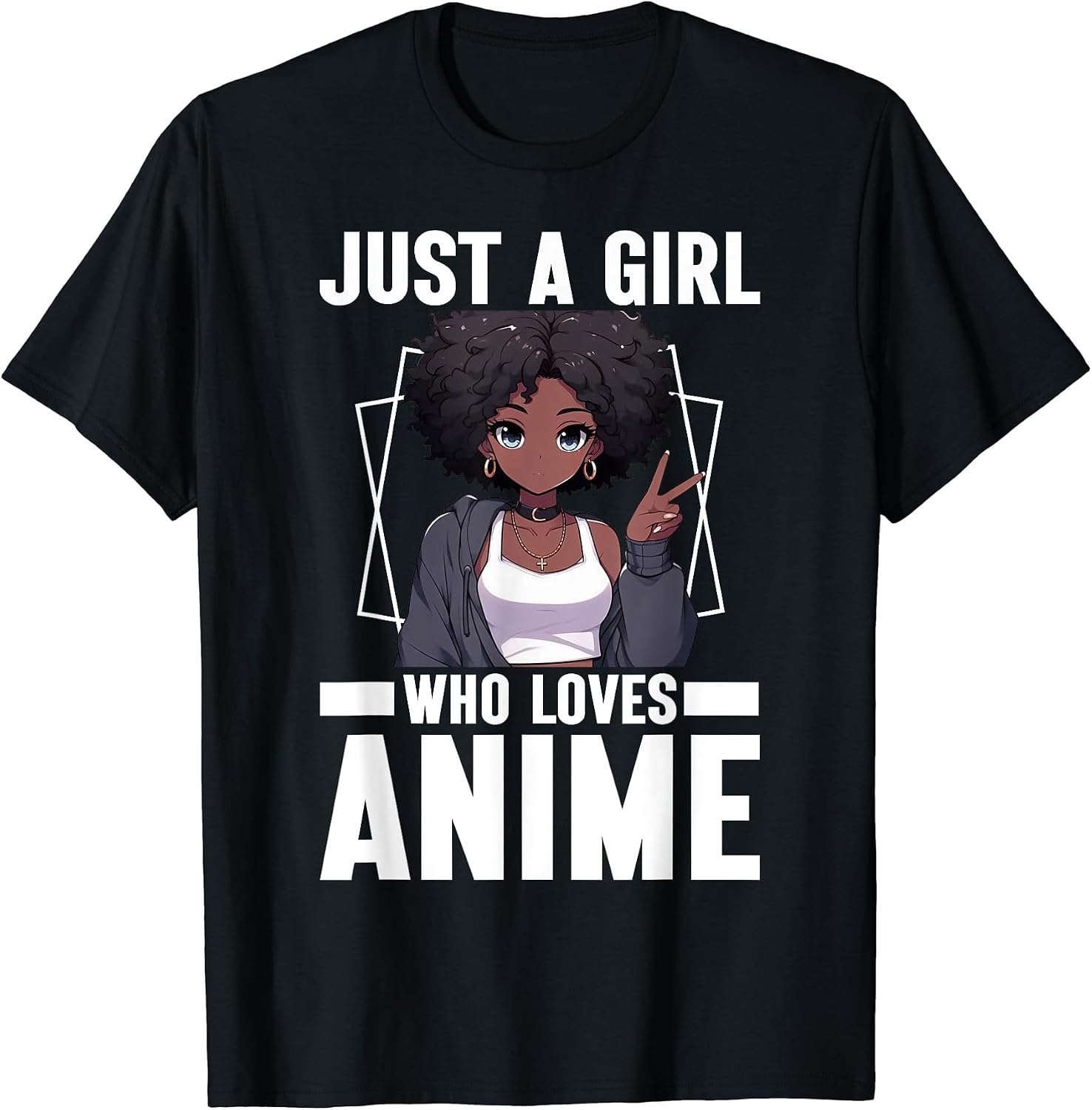 African American Anime For Teen Girls Youth - Adult & Kids T-Shirts, Sweatshirts & Hoodies apparel design preview 1