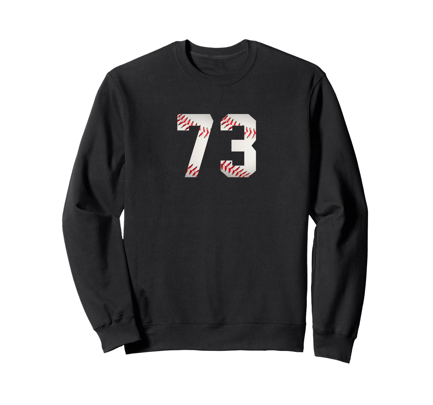 Number 73 Minimalist Birthday Baseball Sweatshirt - Graphic Print Unisex - T-Shirt, Sweatshirt, Hoodie