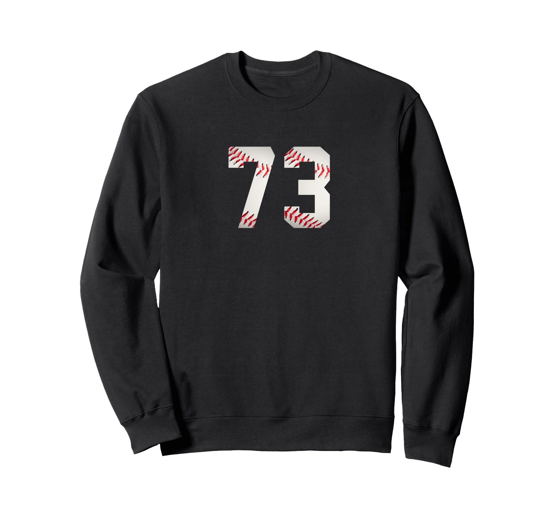 Number 73 Minimalist Birthday Baseball Sweatshirt - Graphic Print Unisex - T-Shirt, Sweatshirt, Hoodie