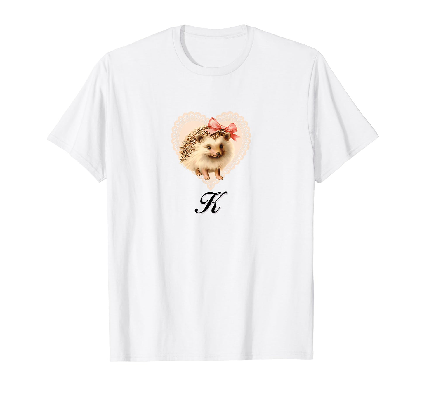 K Hedgehog Coquette Bow Girlcore Y2K T-Shirt - Unique Graphic Men Women - T-Shirt, Sweatshirt, Hoodie