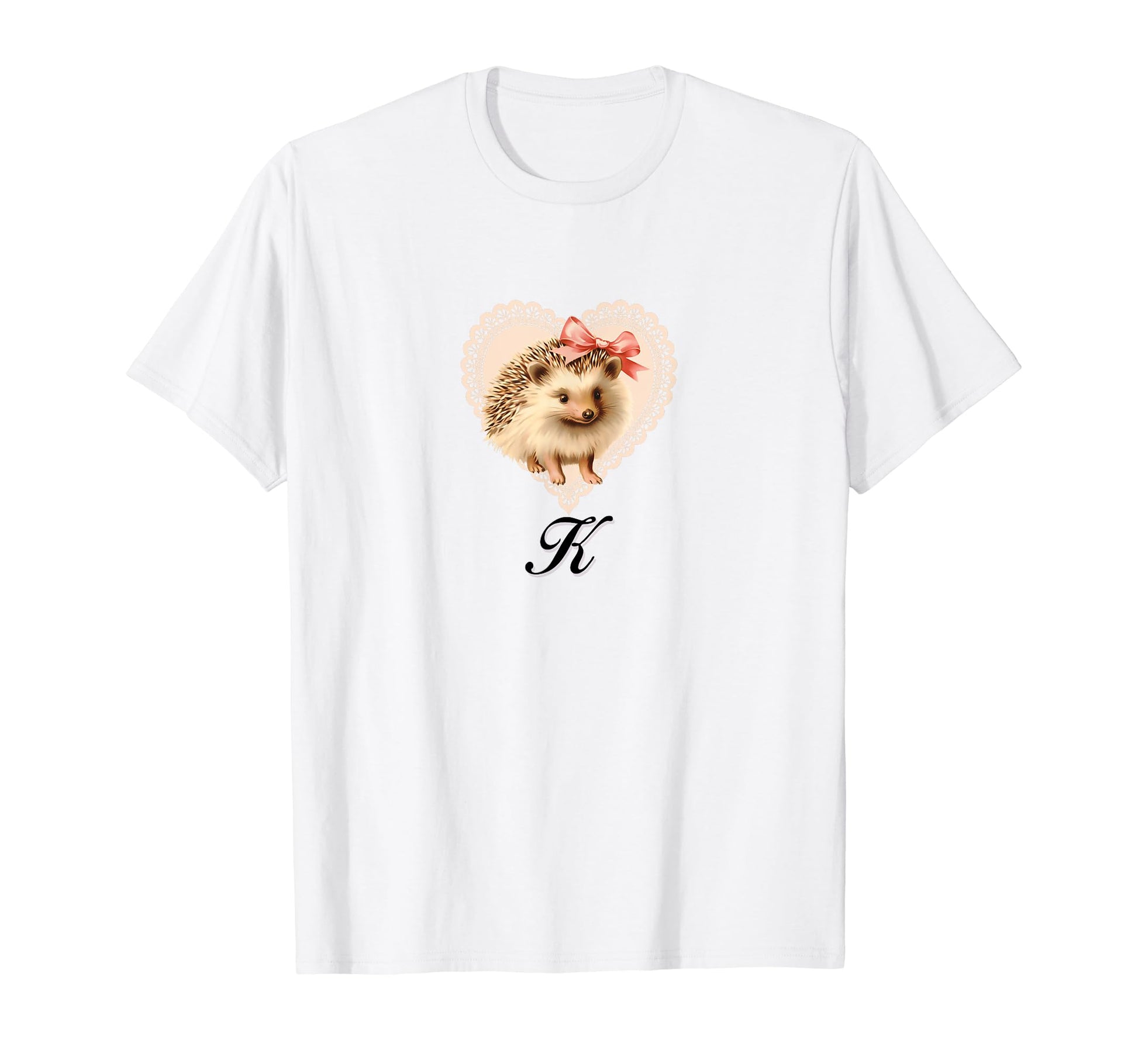K Hedgehog Coquette Bow Girlcore Y2K T-Shirt - Unique Graphic Men Women - T-Shirt, Sweatshirt, Hoodie