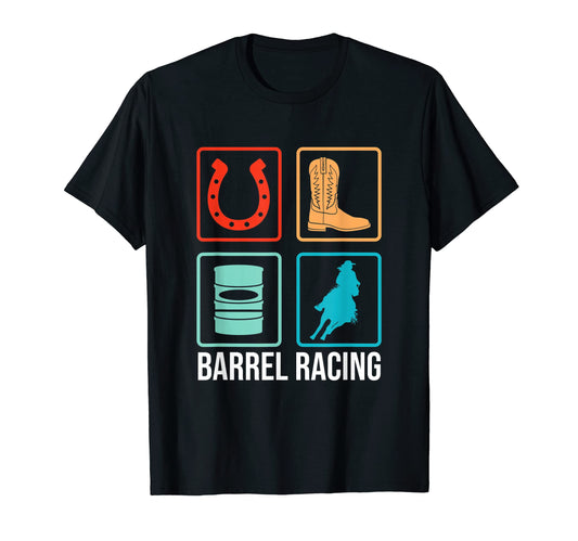 Barrel Racing Western Barrel Rodeo T-Shirt - Trendy Graphic for Adults - T-Shirt, Sweatshirt, Hoodie